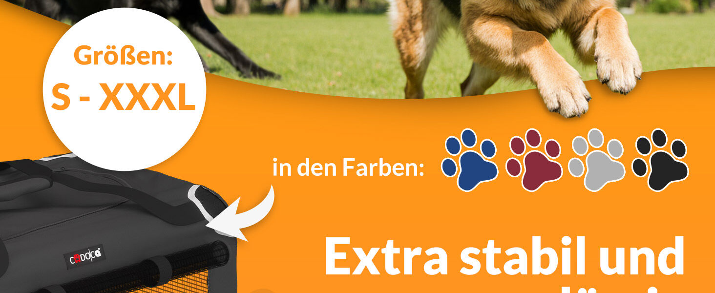 Hundebox faltbar M 60x42x44cm Anthrazit