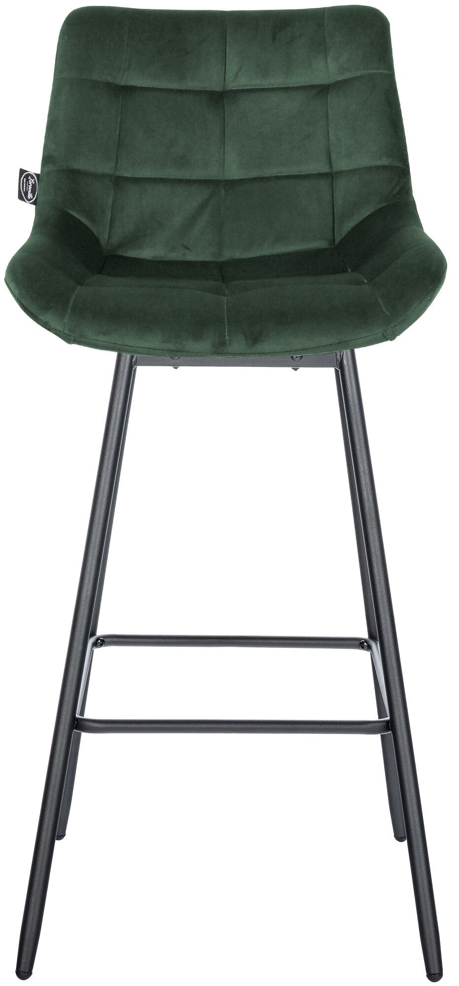 Barhocker Weston Schwenkbar Samt, dunkelgrün