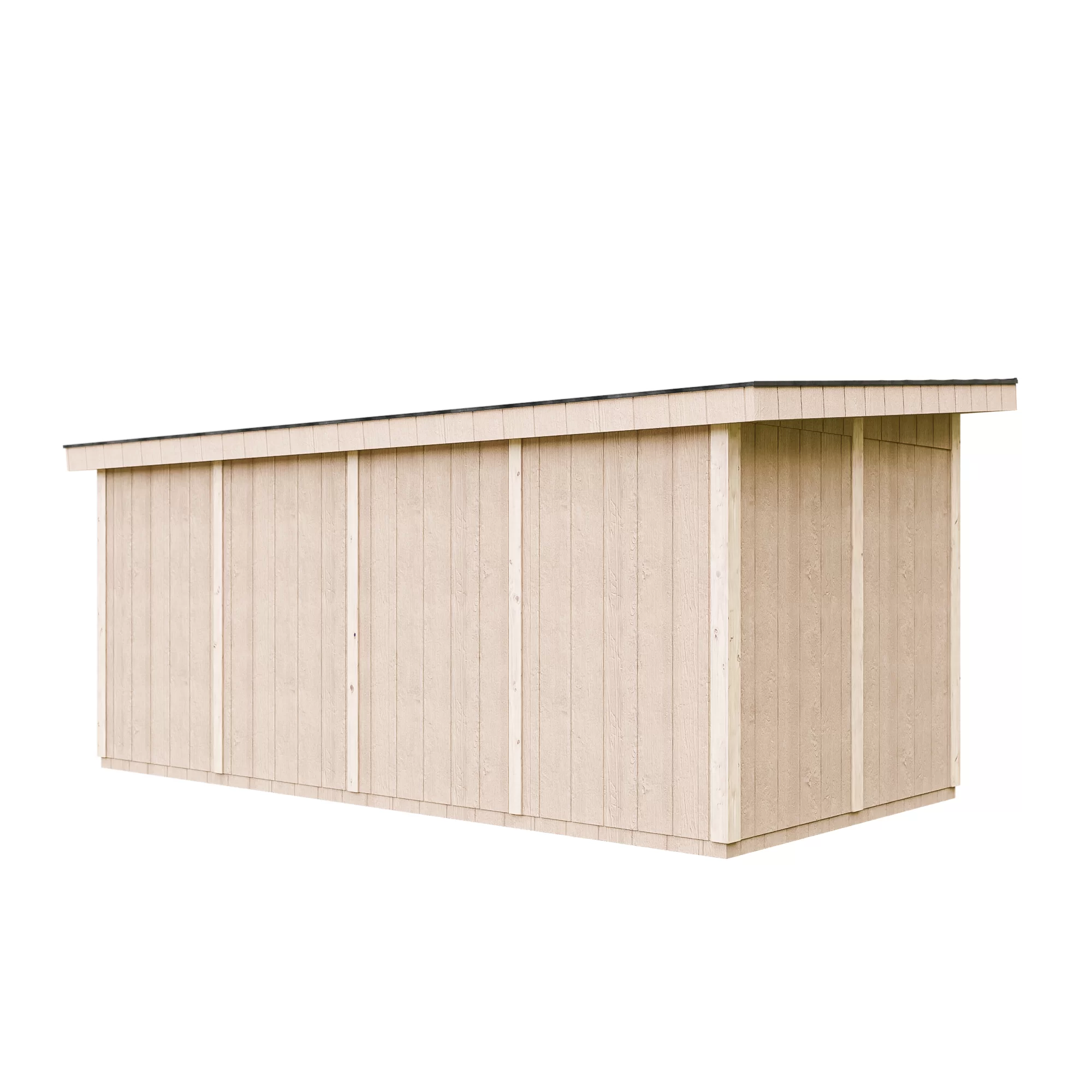 Pultdach Gartenhaus Norge 8 mit LP® SmartSide® M905C – 236 x 486 cm – 12 m2