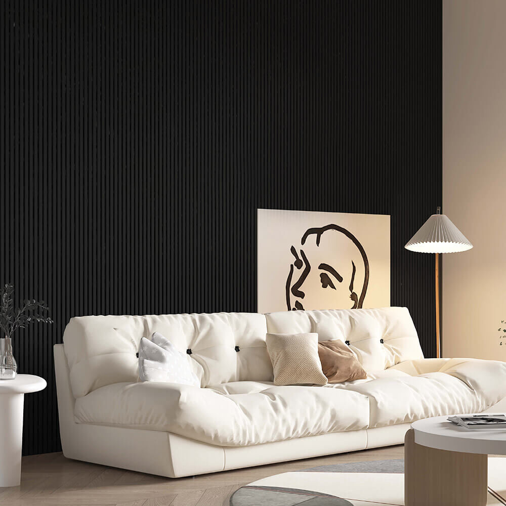 Akustikpaneel SONIC Deep Black - 80 x 40 cm 3 x Paneel