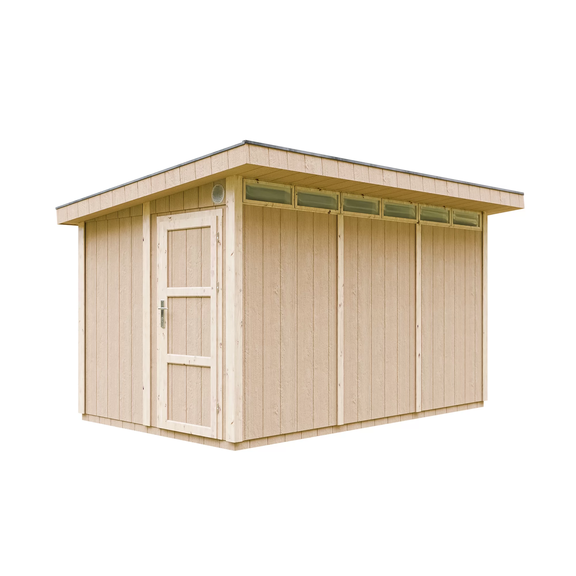 Pultdach Gartenhaus Norge 6 mit LP® SmartSide® M904 – 368 x 236 cm – 9 m2