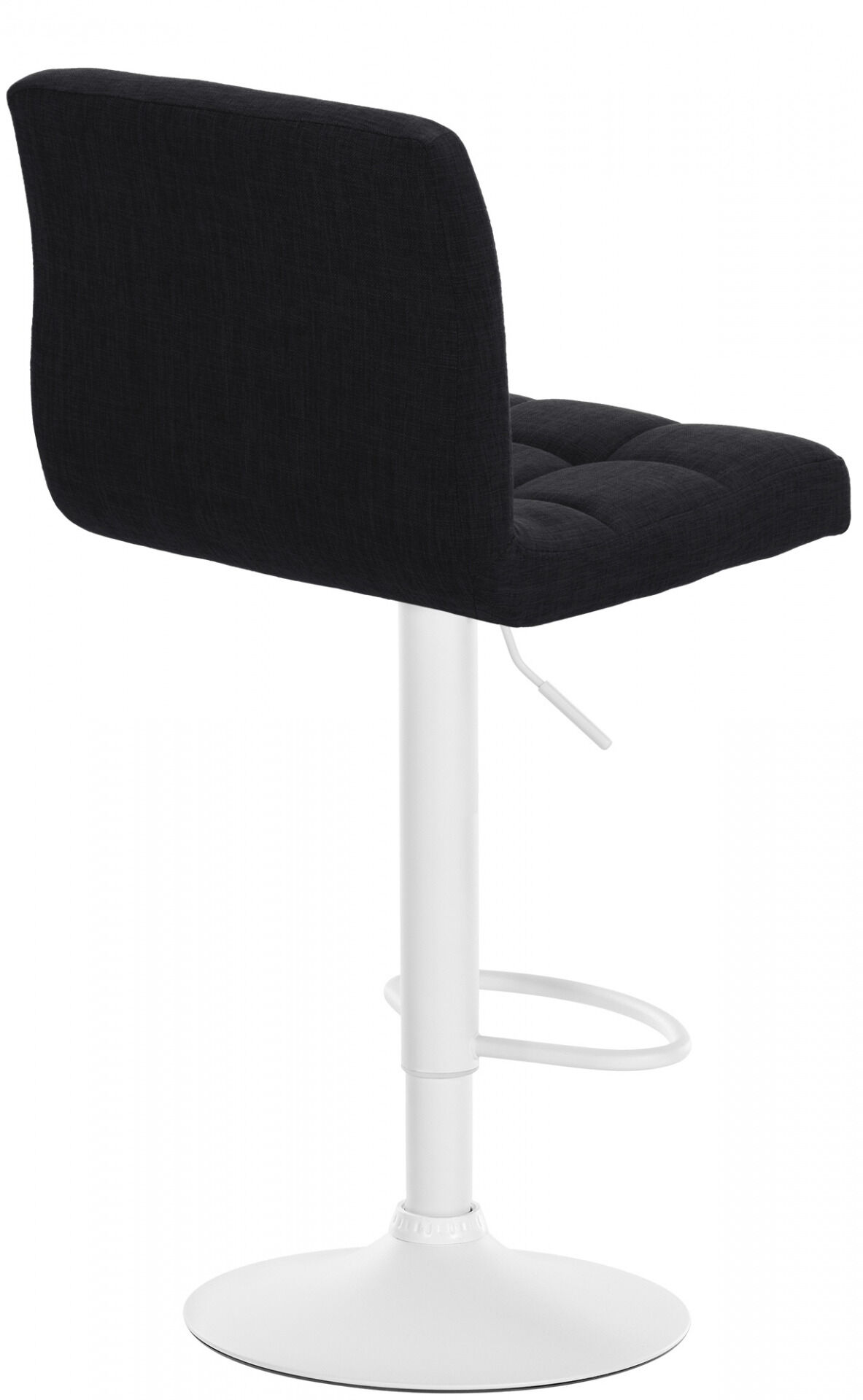 2er Set Barhocker Calma Stoff weiß, schwarz