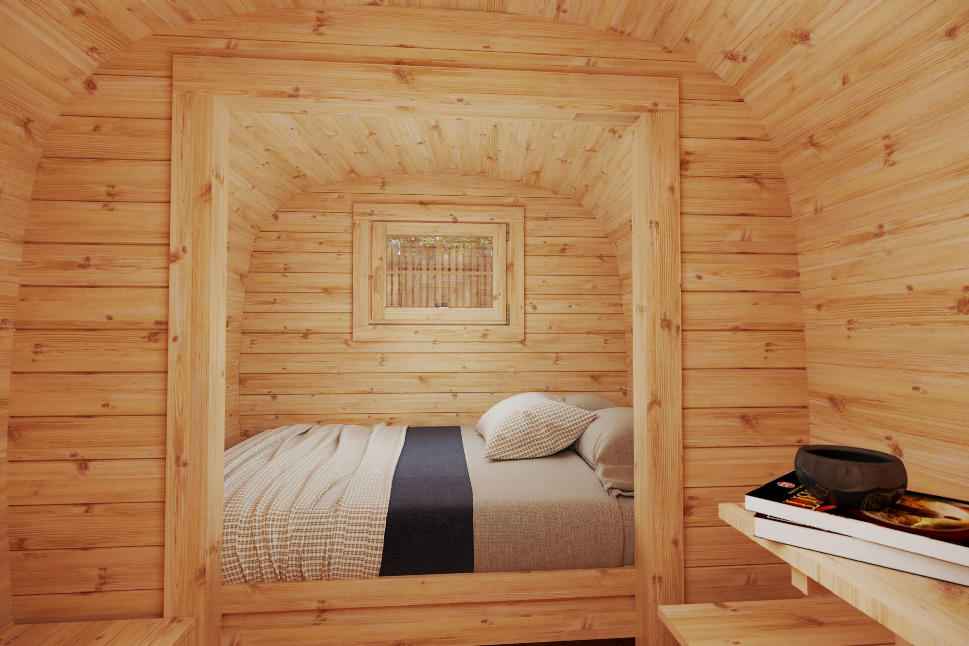 Camping Bus Tromso 230x300, Montiert