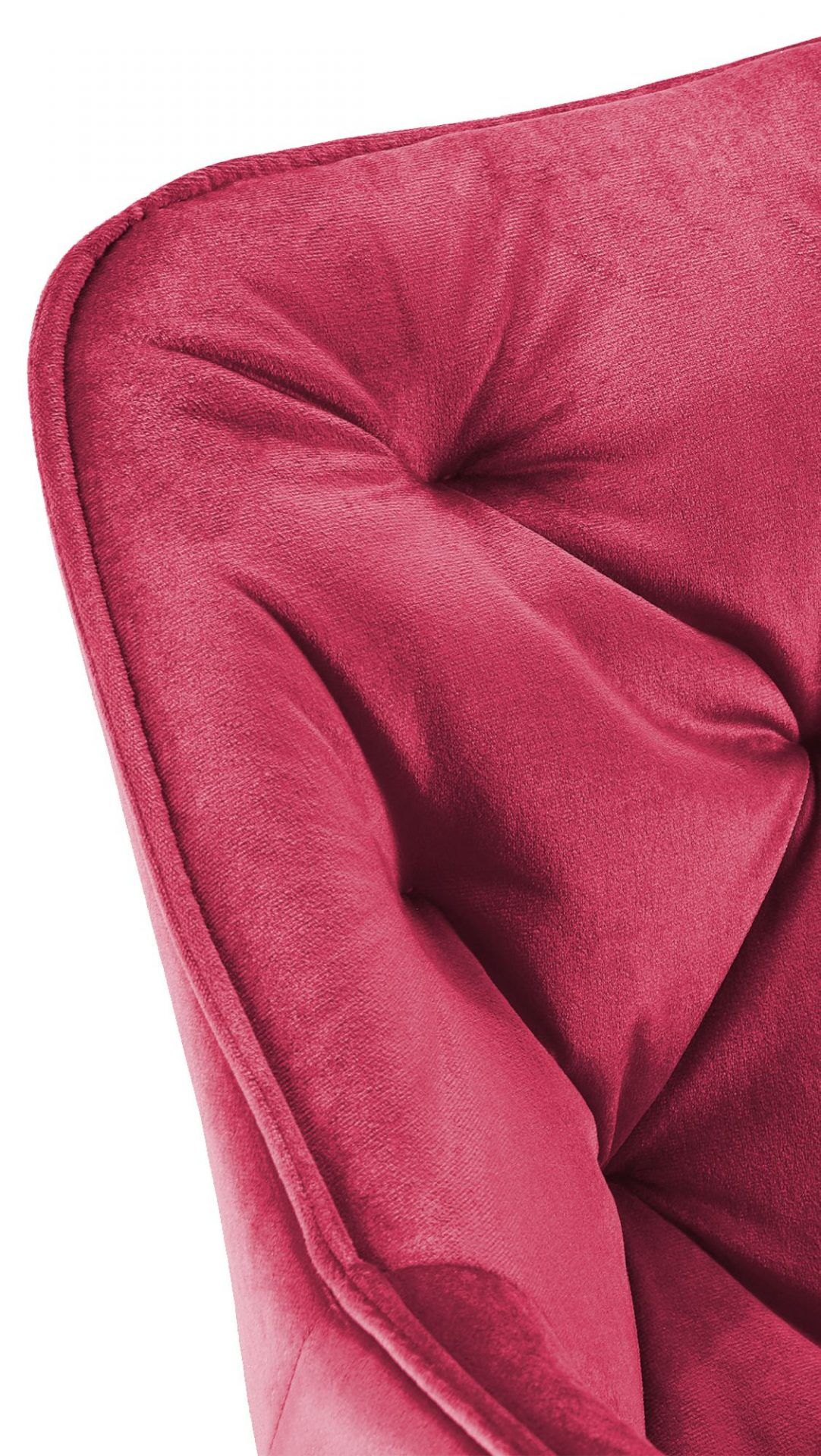 2er Set Stuhl Tanna Samt, rot