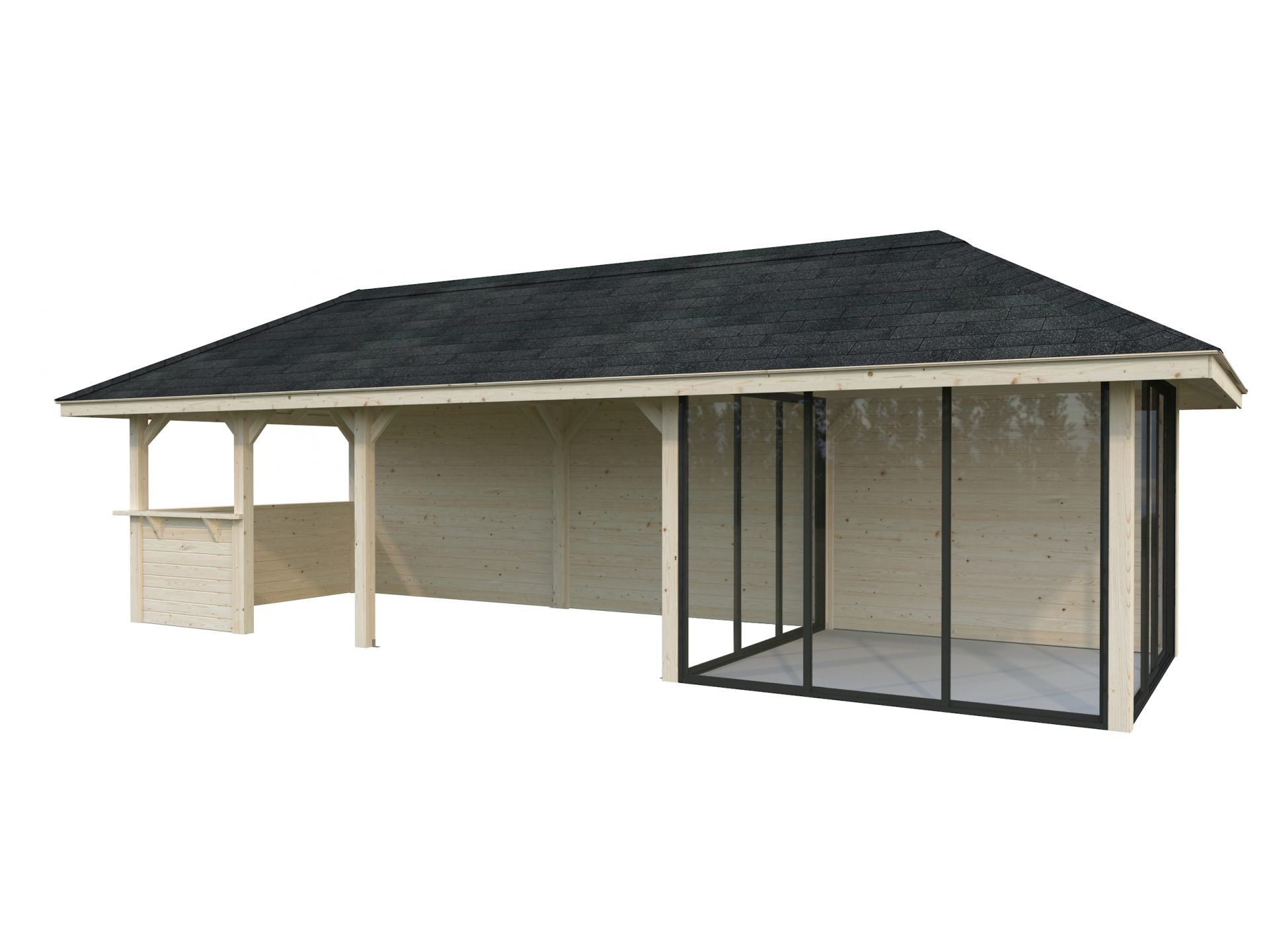 Palmako Pavillon Bianca 24,9 m2 Set 216 Slide