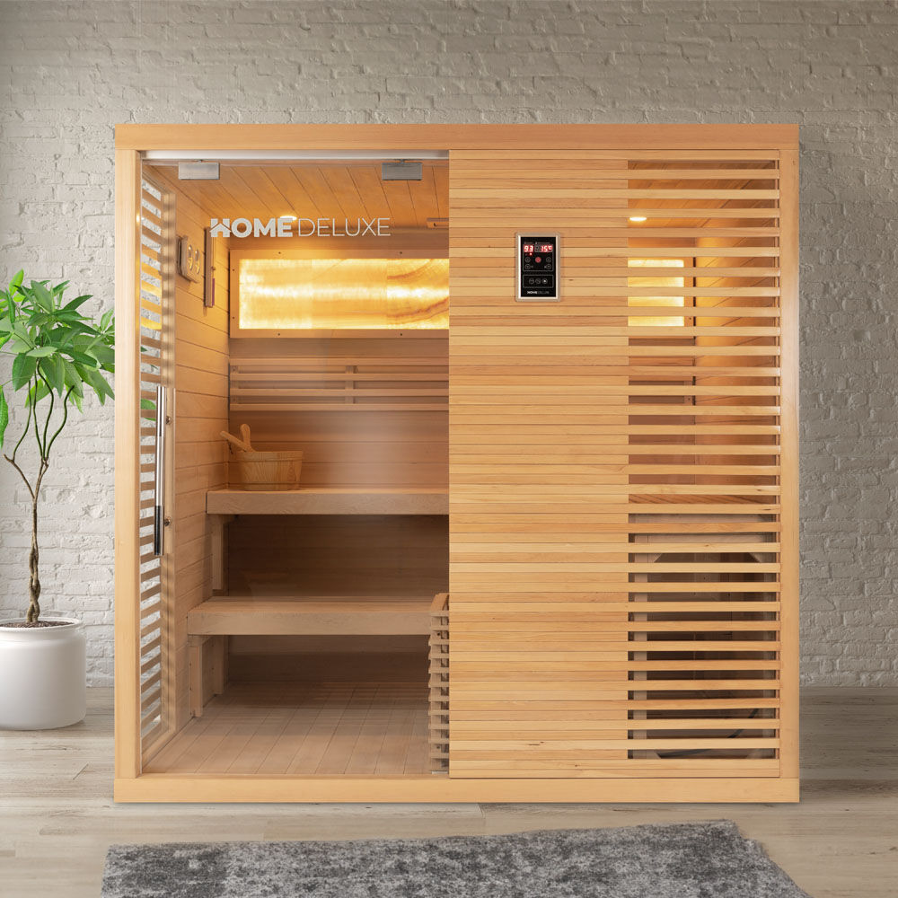 Traditionelle Sauna NEOLA - 200 x 160 cm für 5 Personen