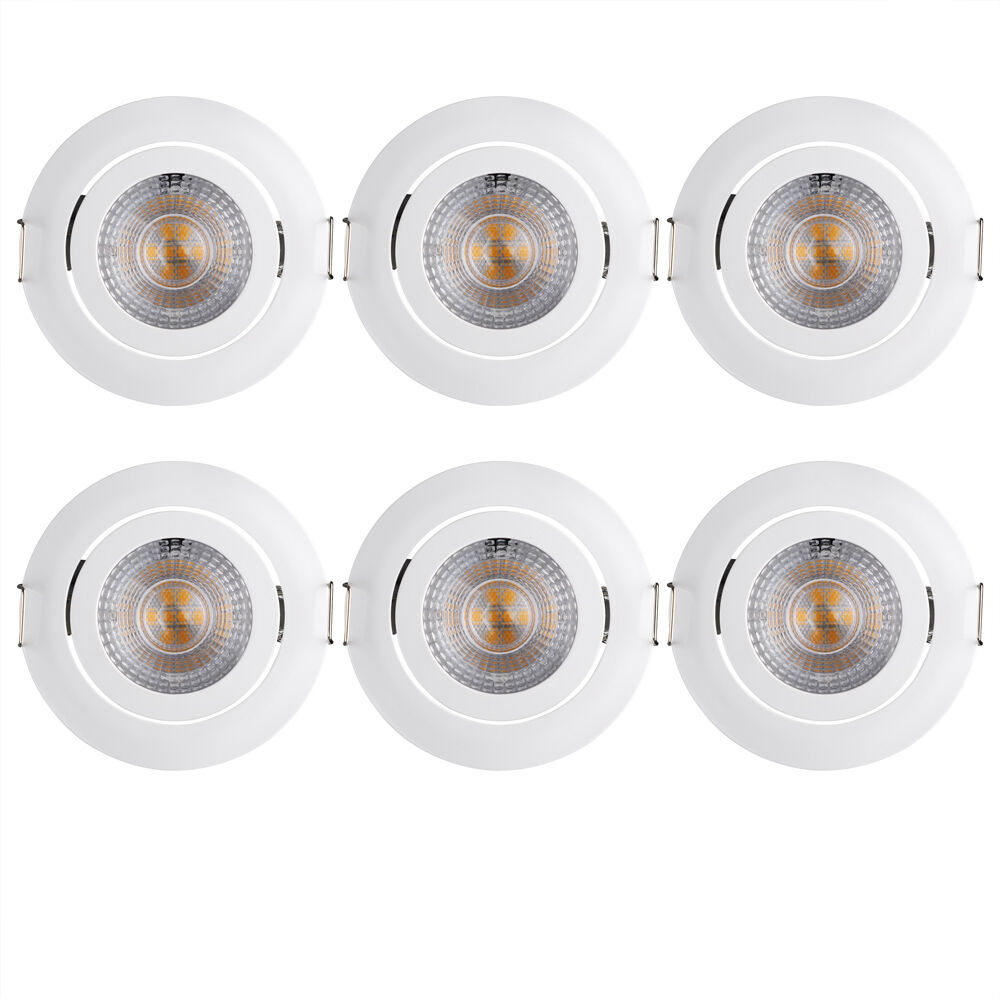LED Einbauleuchte Krog 6er-Set Weiß