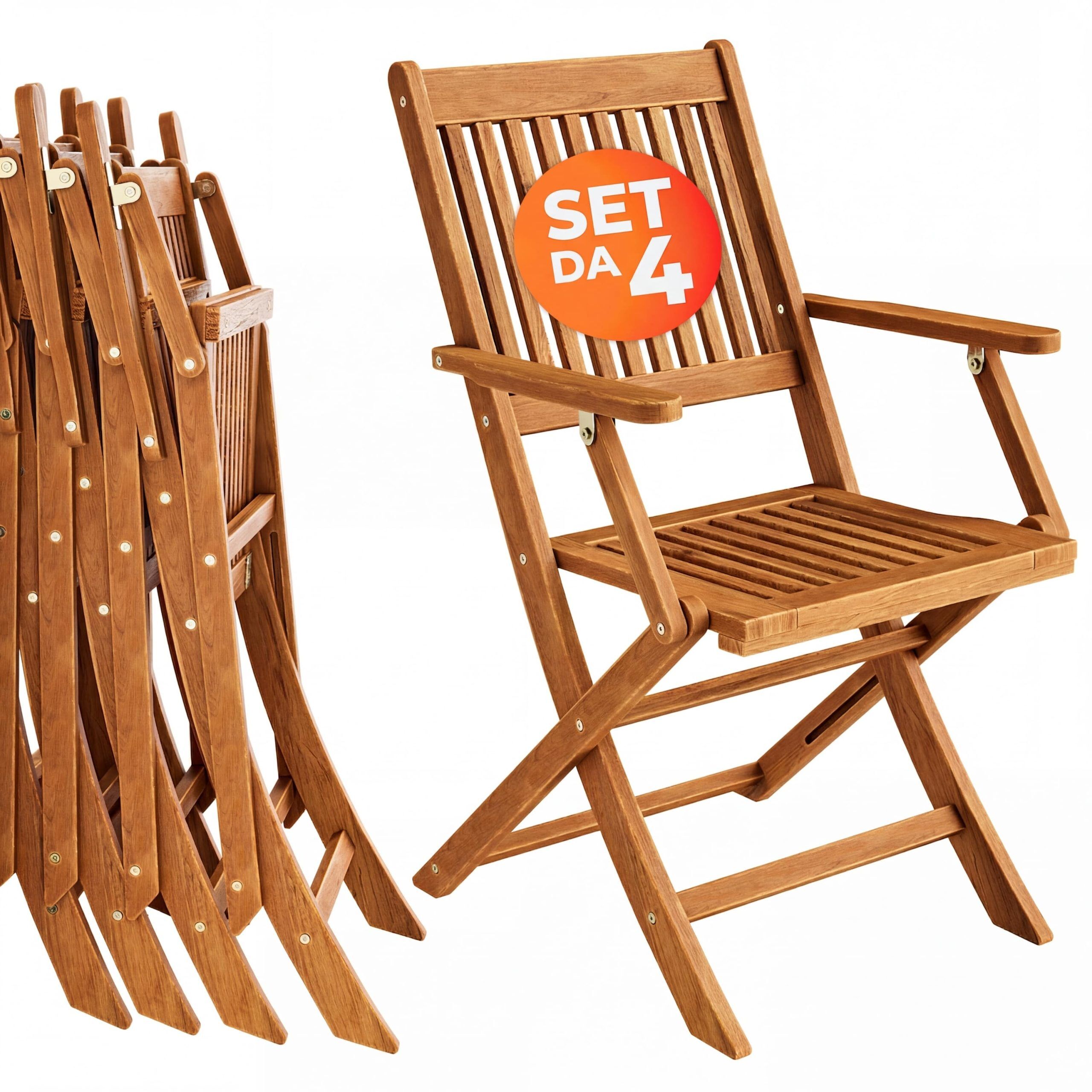 Gartenstuhl Sydney 4er-Set Akazie FSC®-zertifiziert