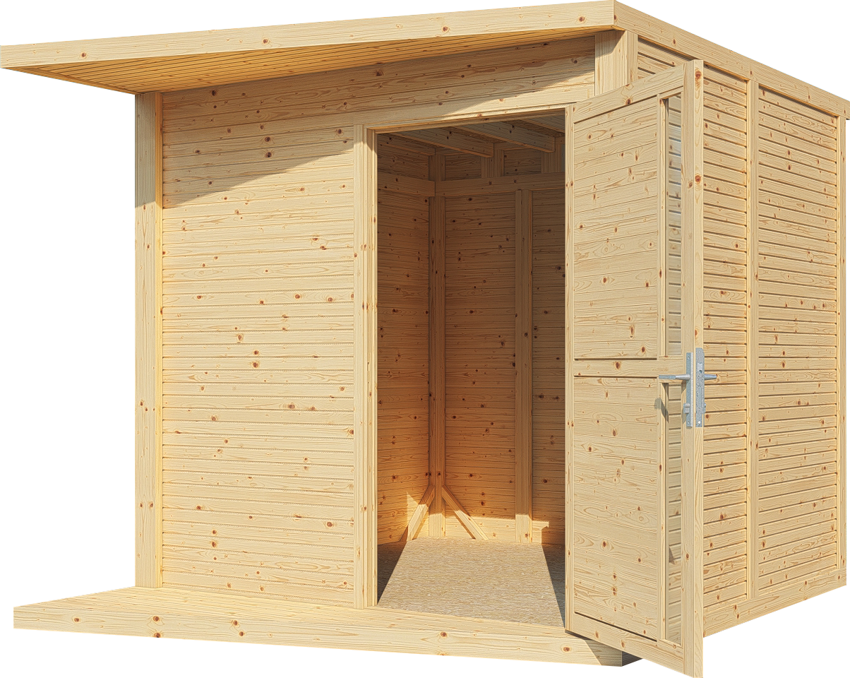 Gartenhaus Holz Concept naturbelassen 297 x 234 cm