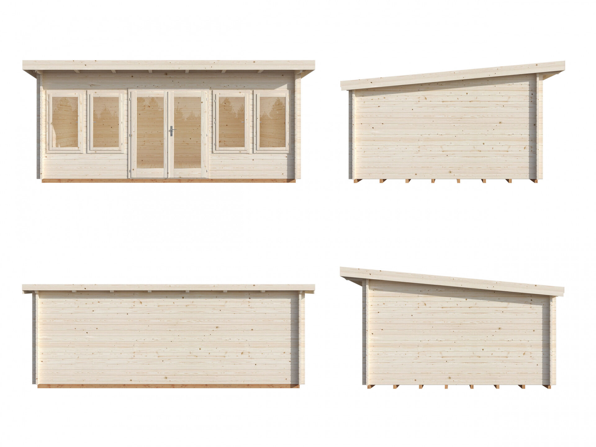 Palmako Pultdach Gartenhaus Lisa 19,4 m²