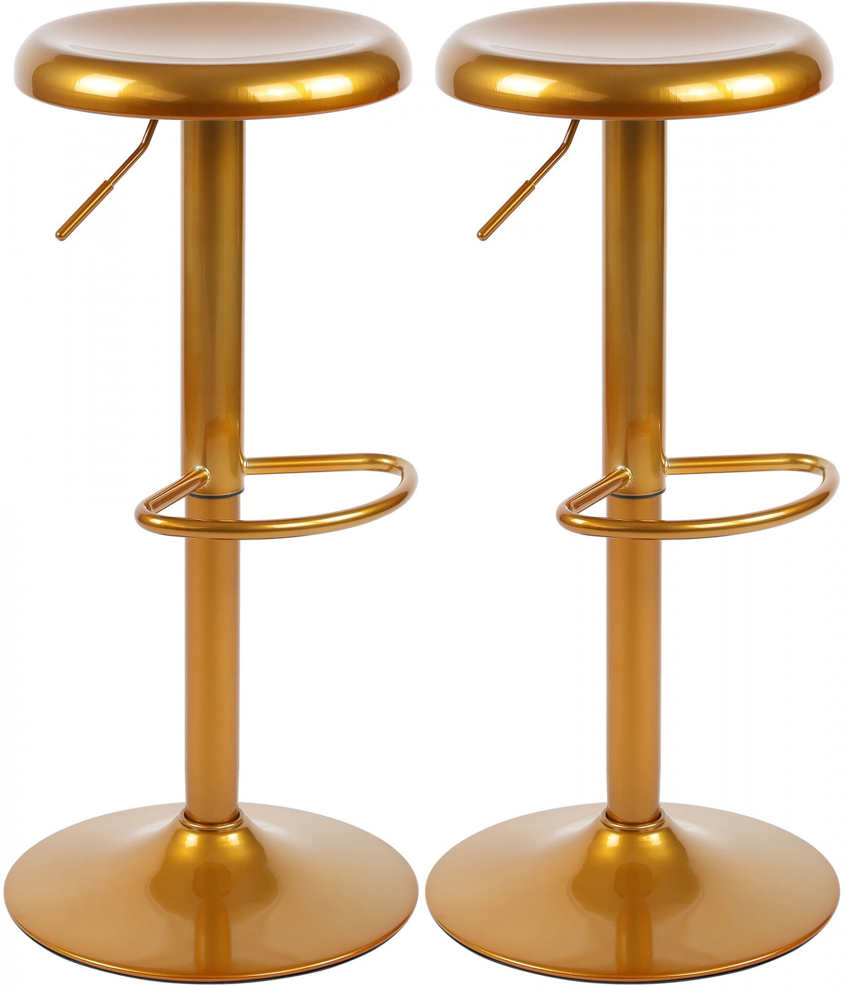 2er Set Barhocker Williston, gold