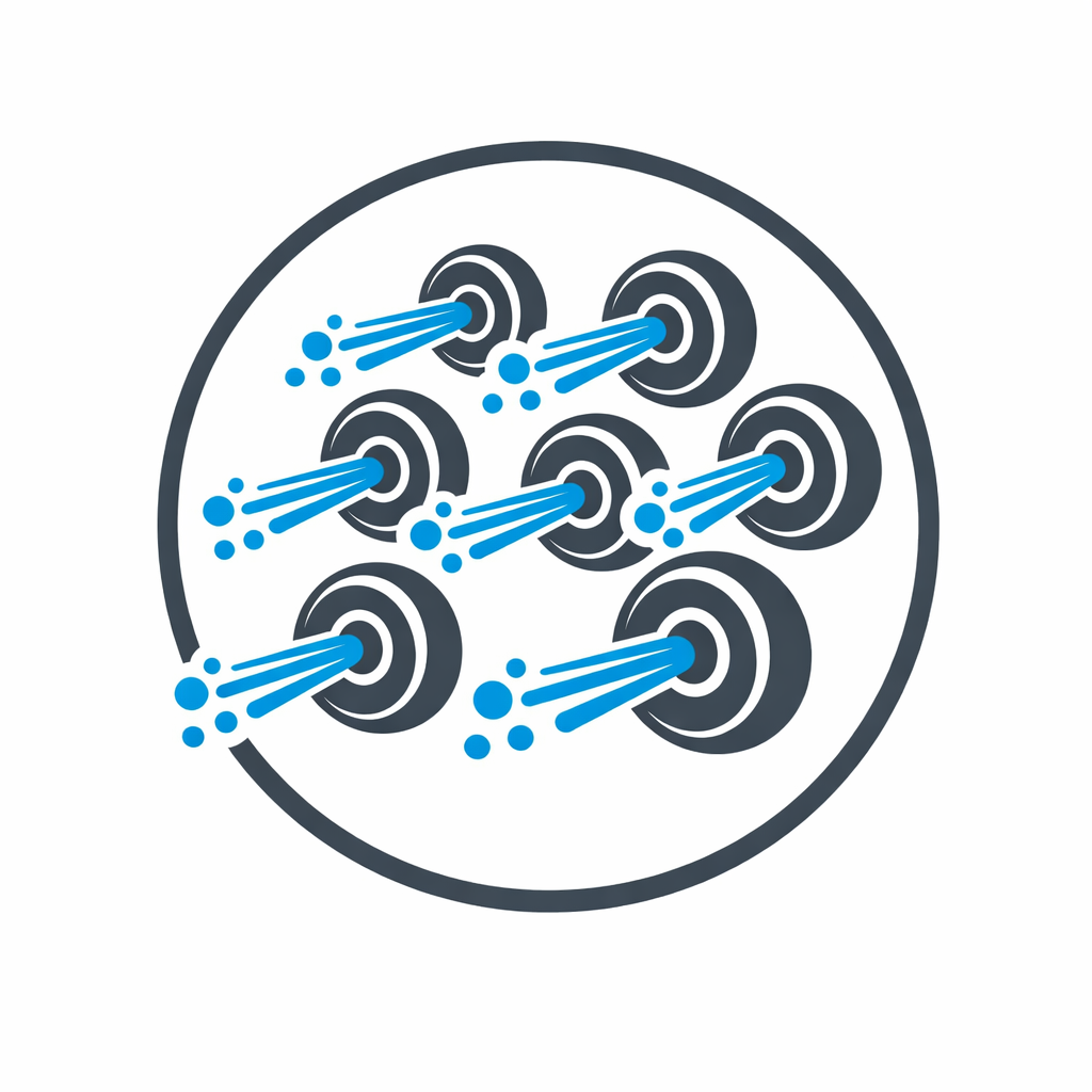 Wassersystem mit 8 Düsen