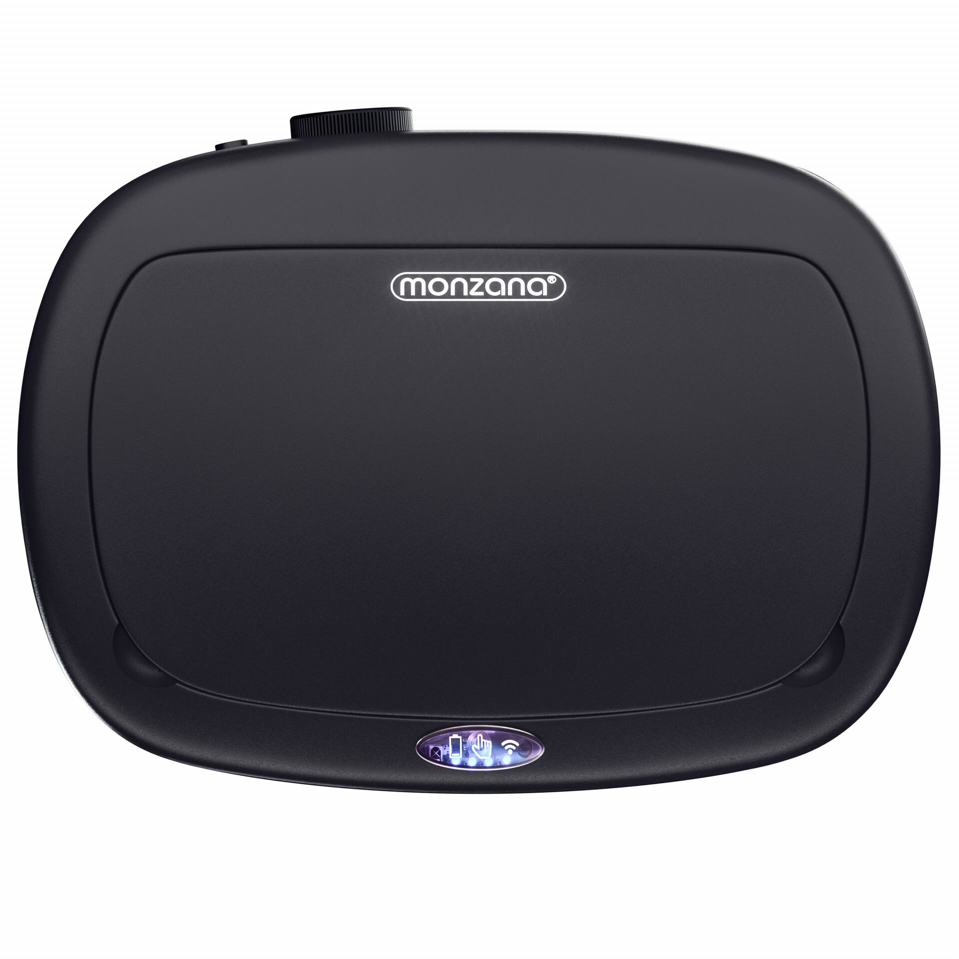 Sensor Mülleimer Edelstahl Schwarz 50L