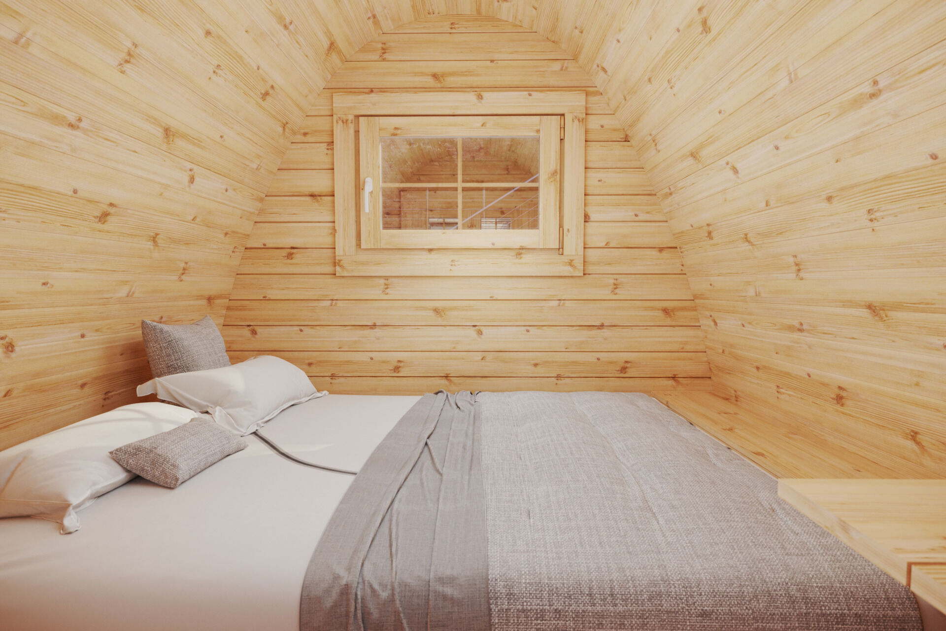 Camping Pod Helsinki 240x240, montiert