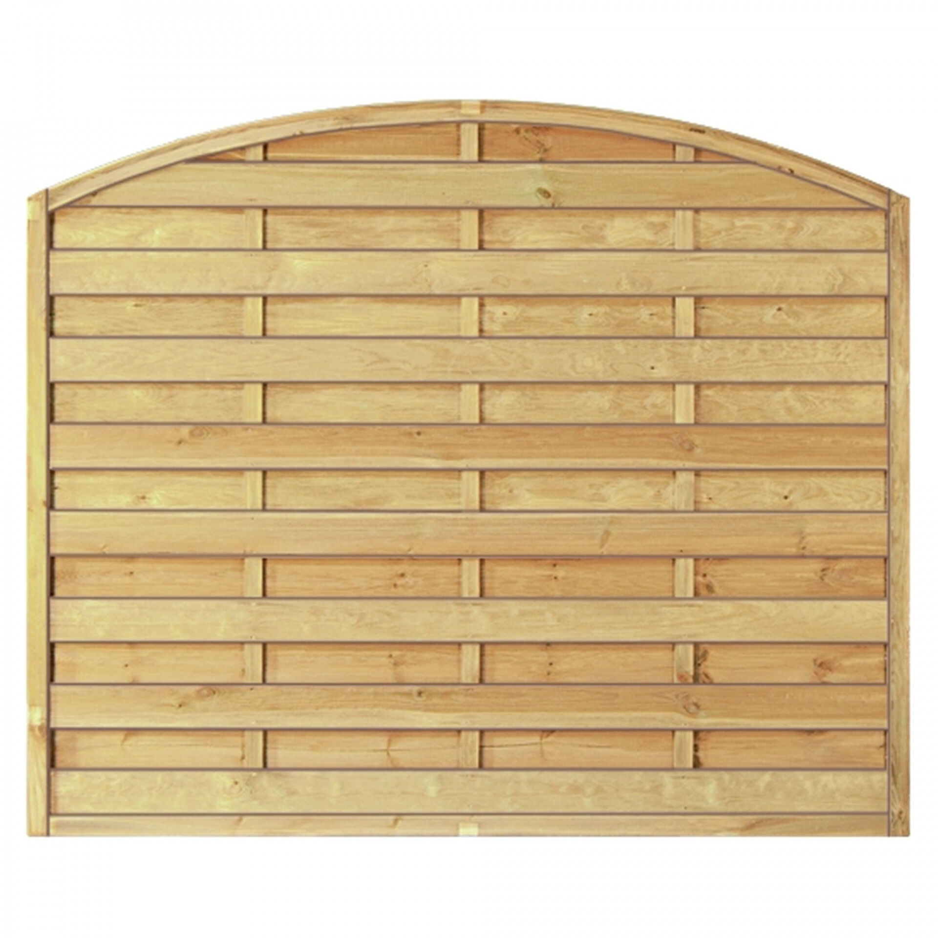 Maxi-Bogen 180 x 150/130 cm, Rahmen 45/45 mm, kdi grün, Lamellen geriffelt & geschraubt