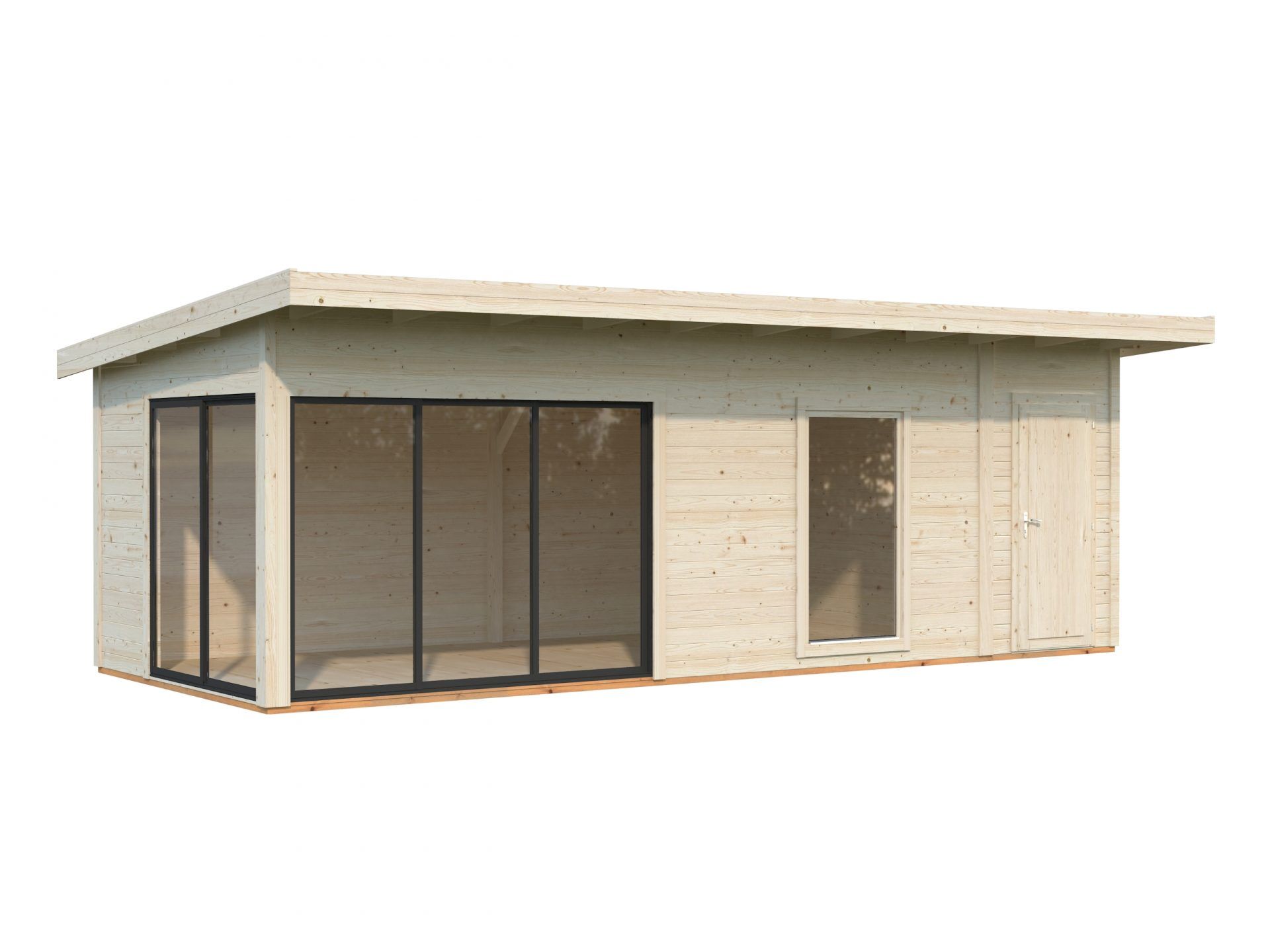 Palmako Pultdach Gartenhaus Andrea 21,1 m² Slide Plus