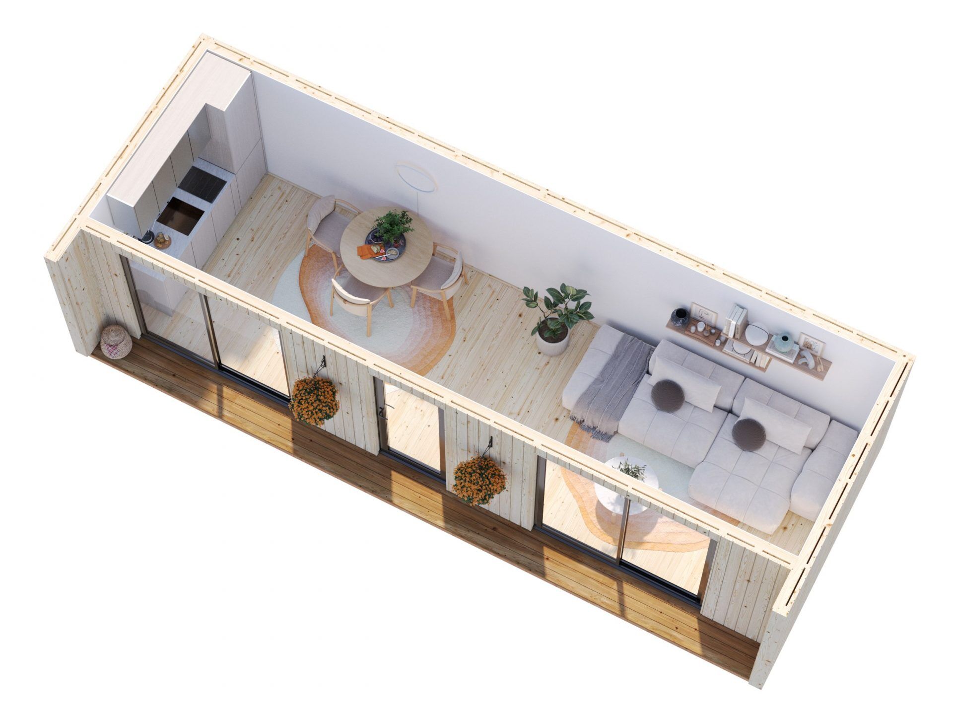 Palmako Tinyhaus Gartenhaus Rebekka 22,4 m²