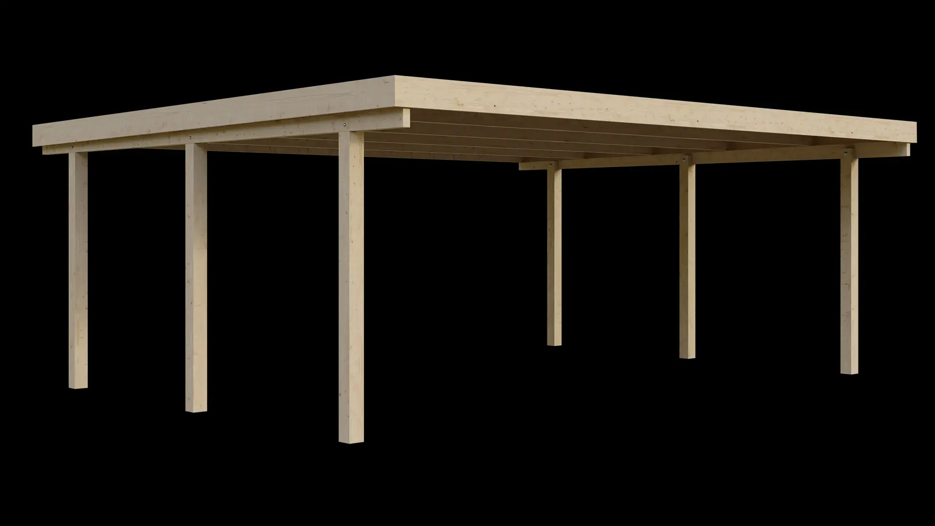 Carport VC 610x510 Fichte