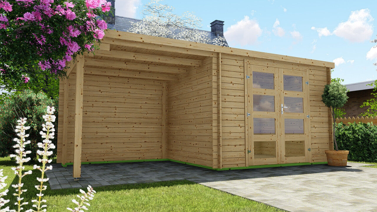 Gartenhaus Flachdach 3x2,4 Funny 3