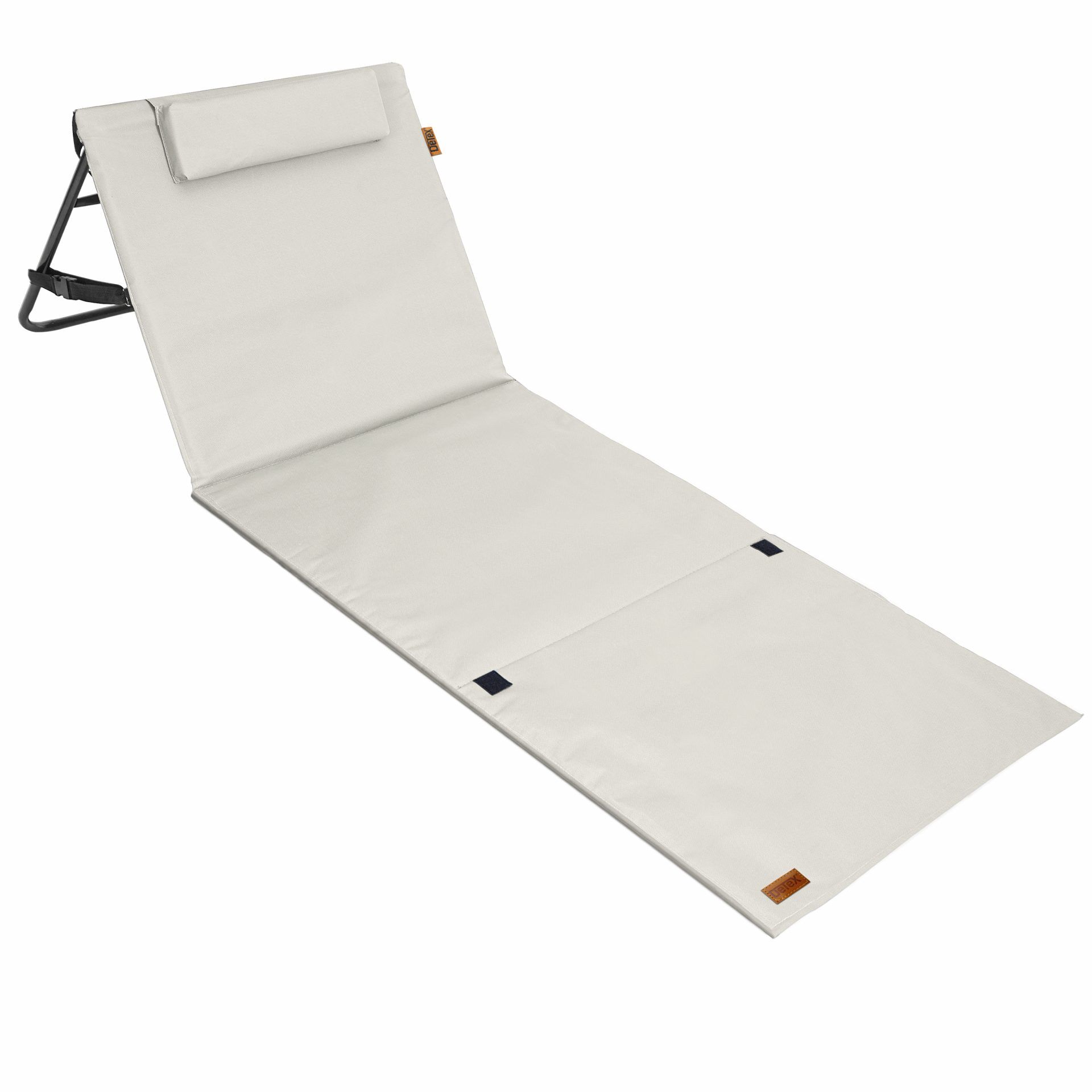 Strandmatte Beige 158x56x46cm gepolstert