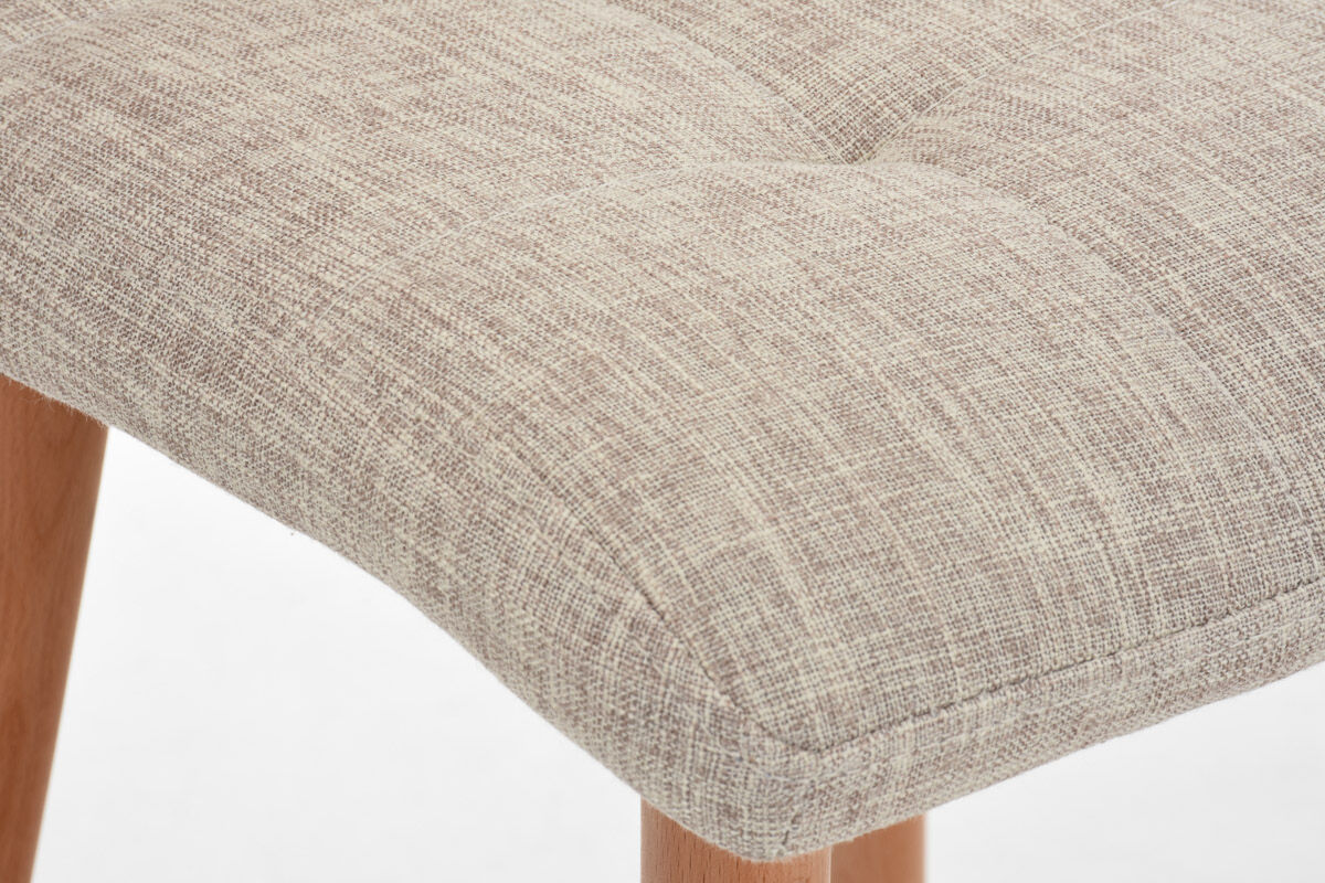 Barhocker Lincoln Stoff, creme