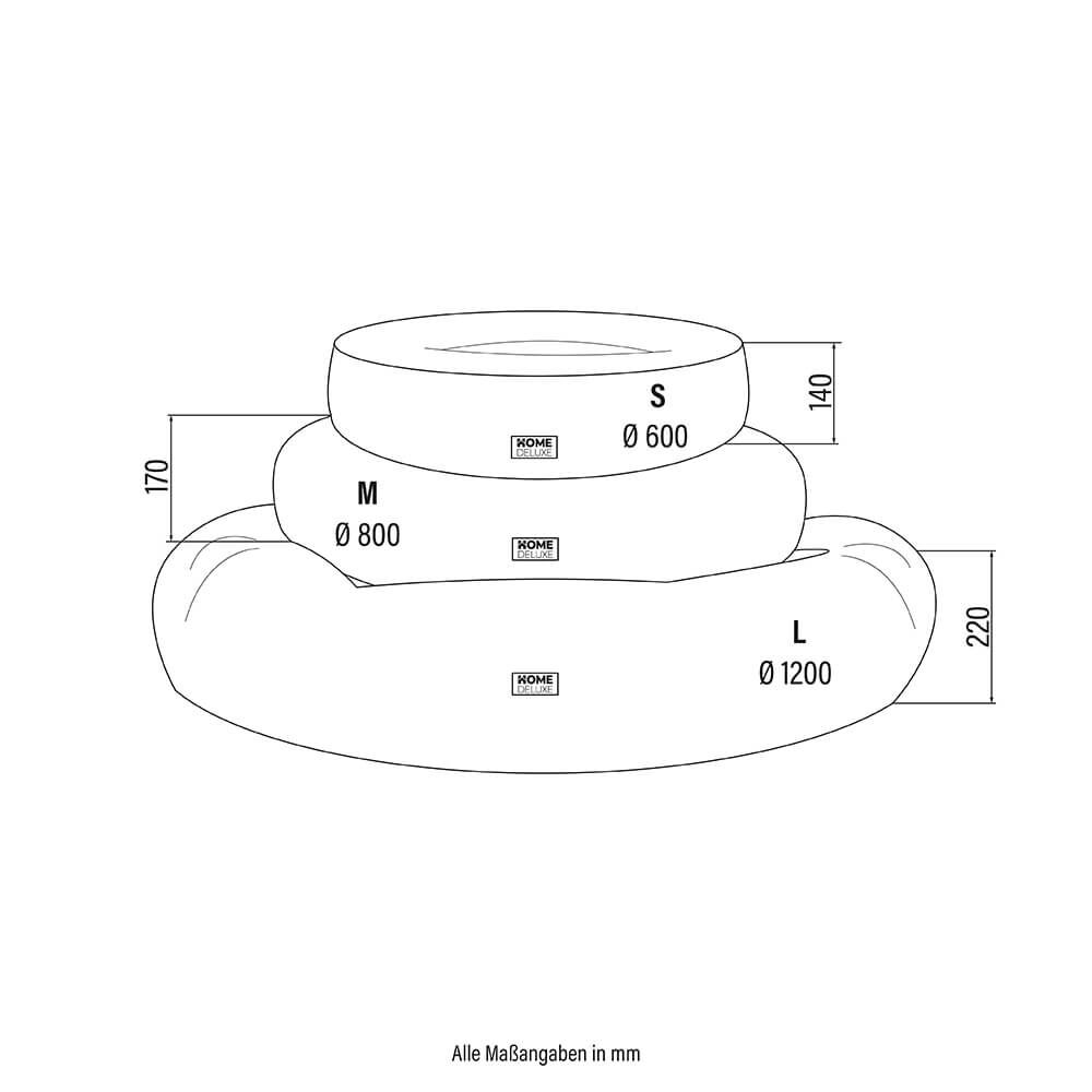 Haustierbett MUFFIN - 60 x 60 cm Grau
