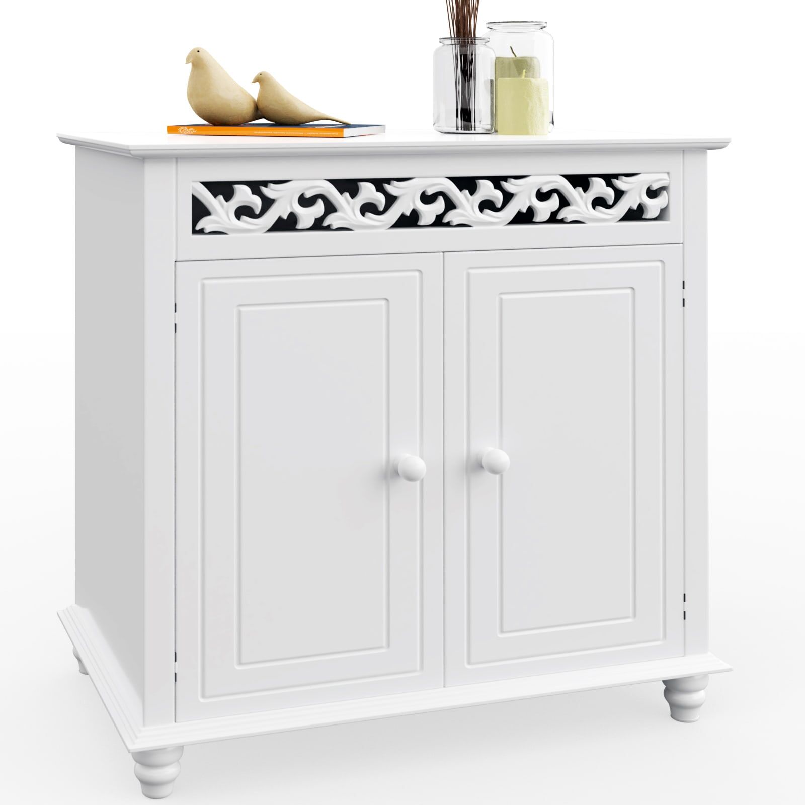 Kommode Jersey Weiß 76x65x35cm