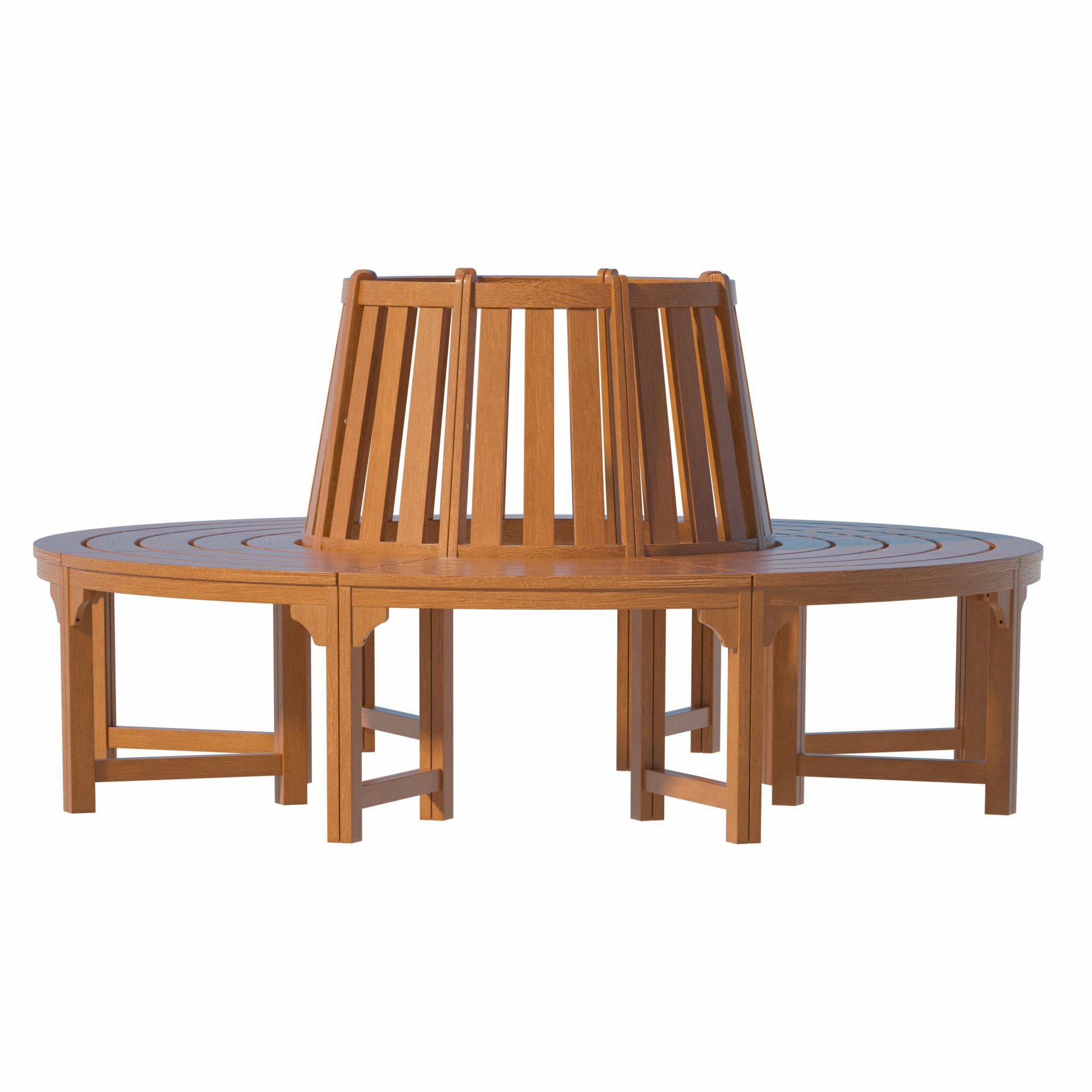 Baumbank Ø160cm Eukalyptusholz FSC® zertifiziert