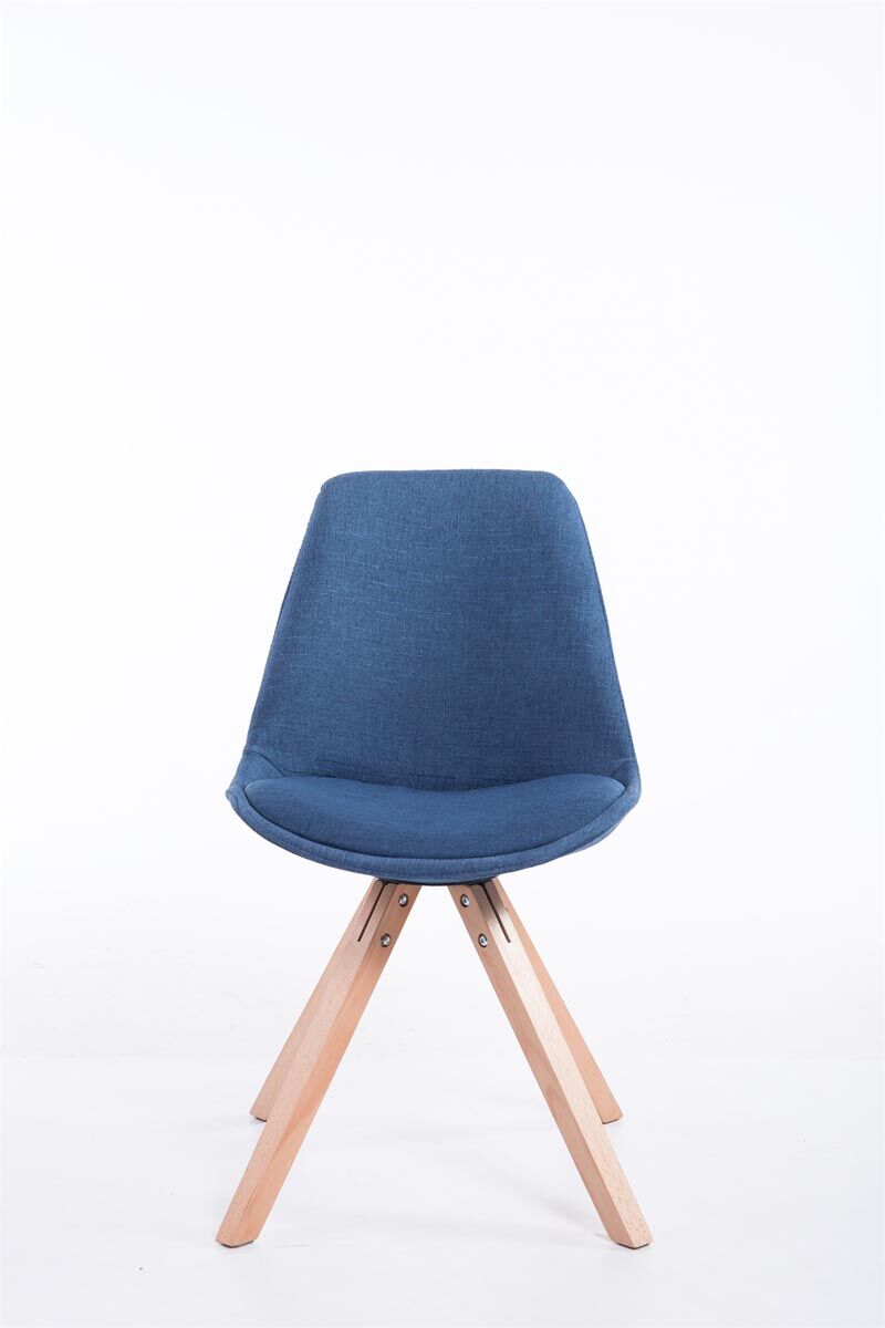 Besucherstuhl Toulouse Stoff Natura Square, blau