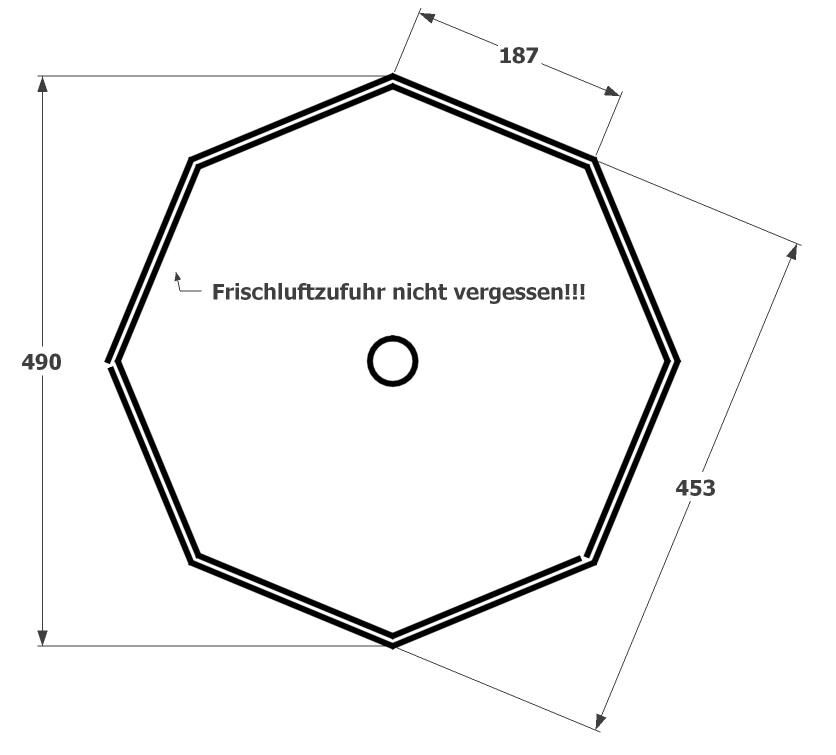 Fundament Grillkota Elegance 16,5m²