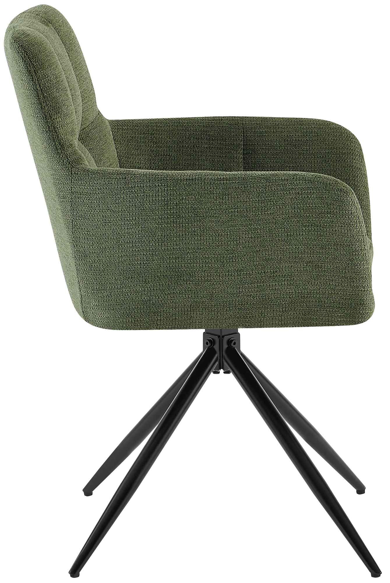 2er Set Esszimmerstuhl Jonah Stoff, grün