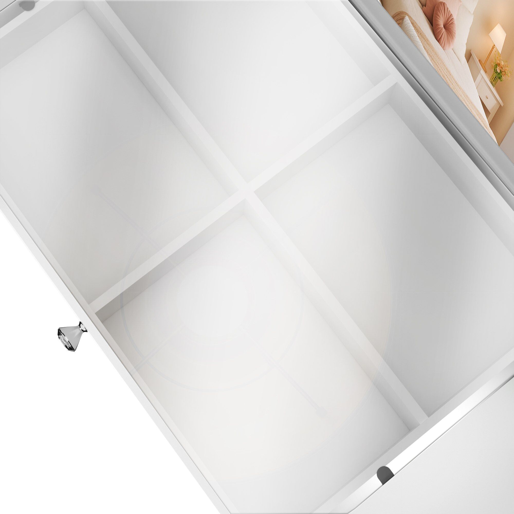 Schminktisch Attalla, weiß