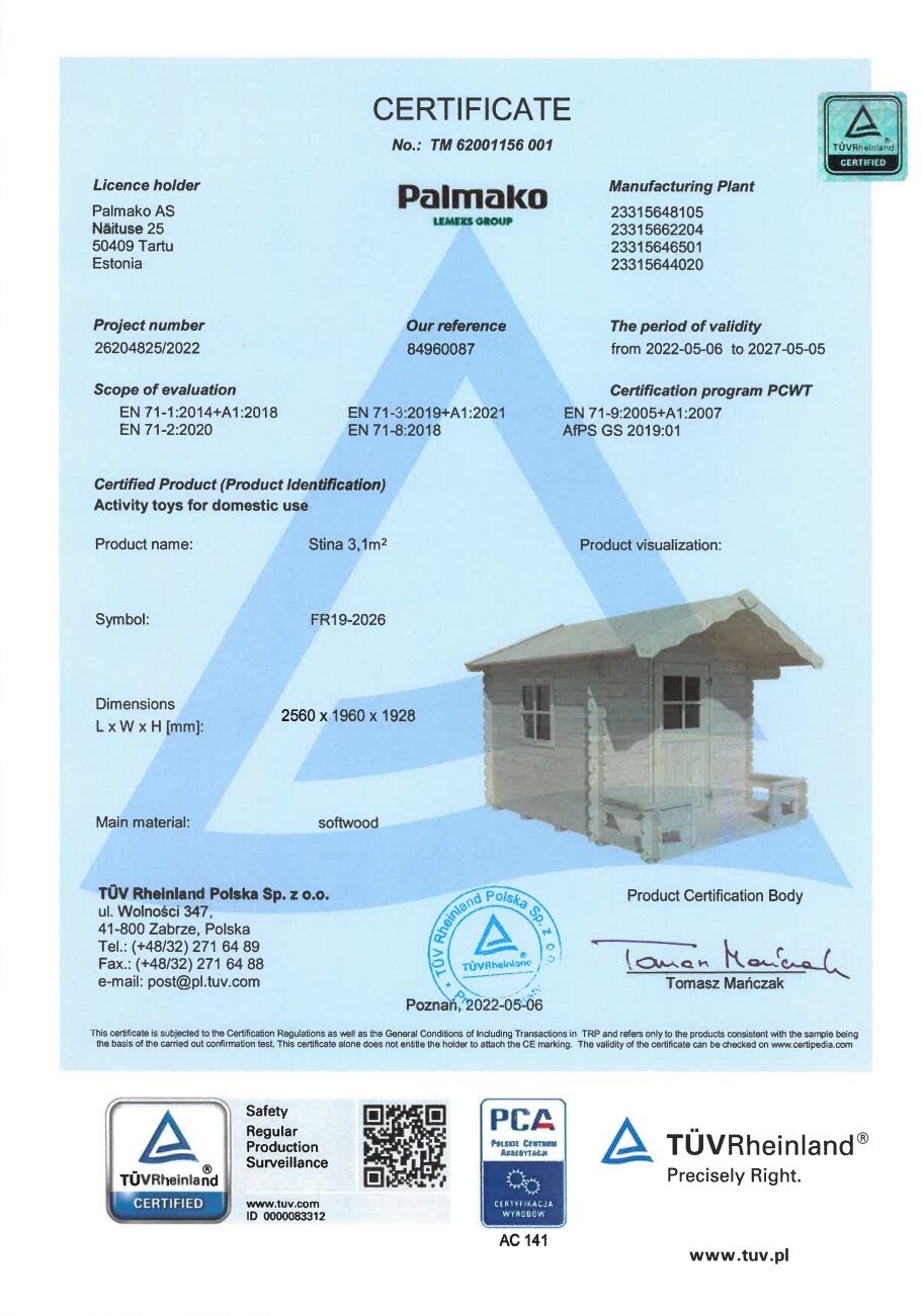 Palmako Kinderspielhaus Stina 3,1 m²