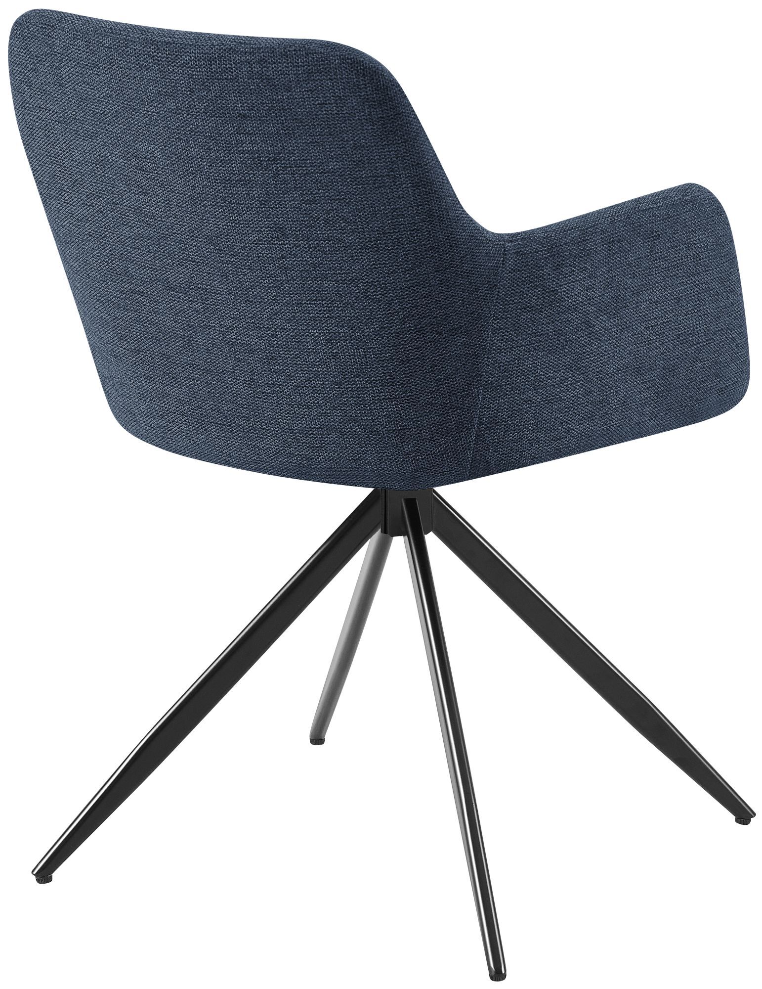 2er Set Esszimmerstuhl Olema Stoff, blau