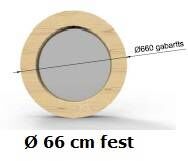 5881 Rundfenster Ø 66 cm Modell O ISO