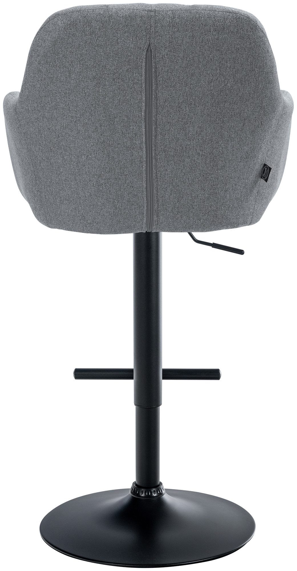 Barhocker Natoma Stoff schwarz, grau