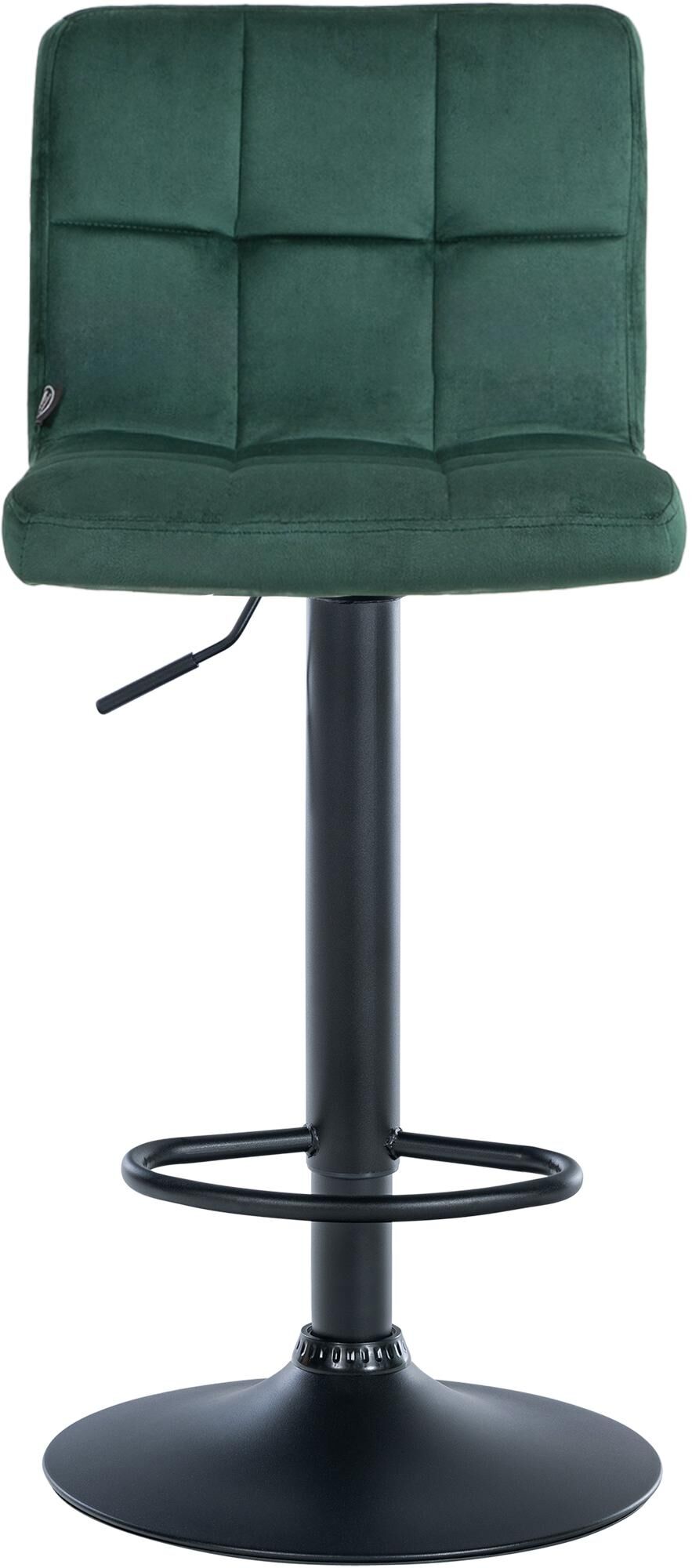 Barhocker Peru Samt schwarz, grün