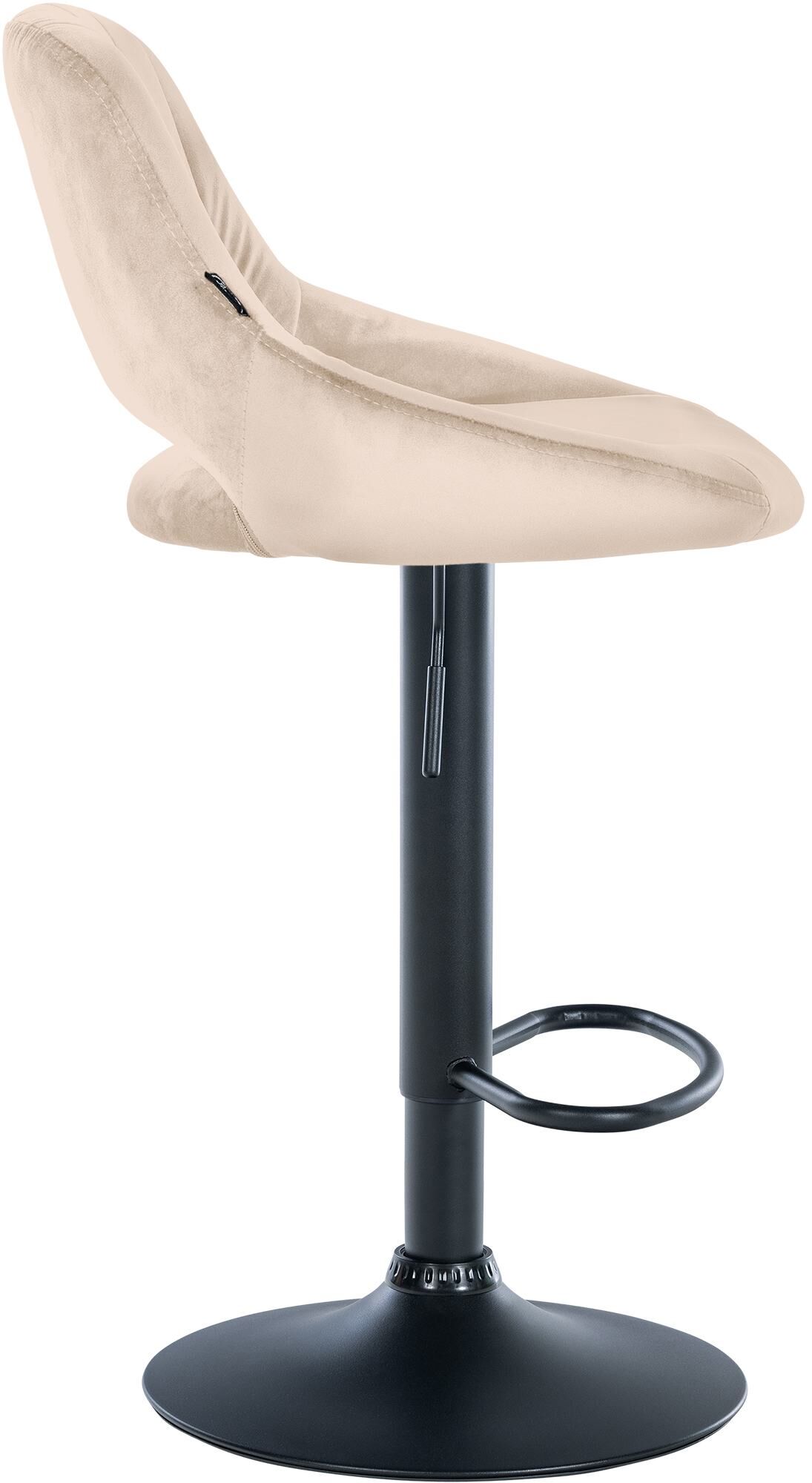 2er Set Barhocker Milet Samt B, creme