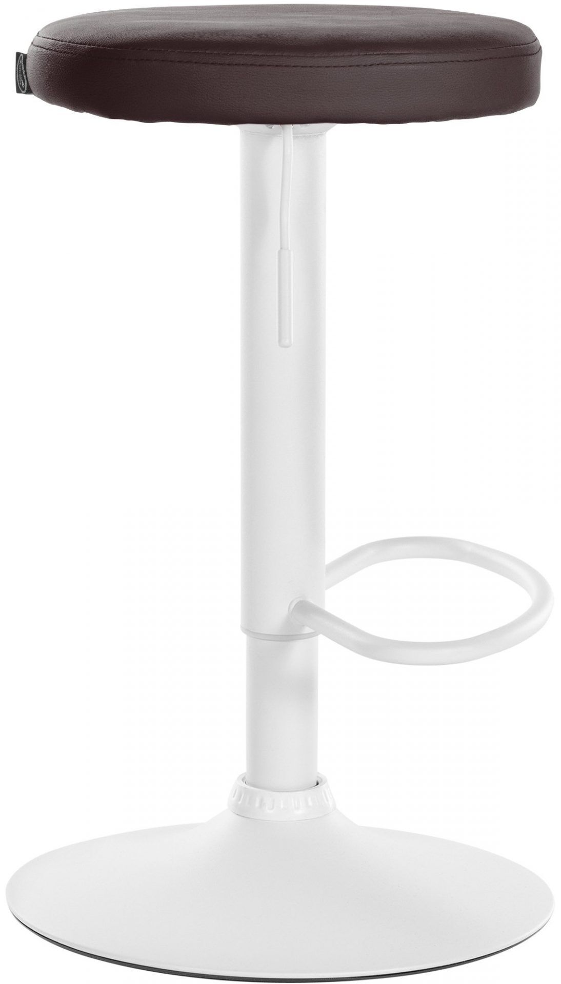 Barhocker Ponte Kunstleder weiß, braun