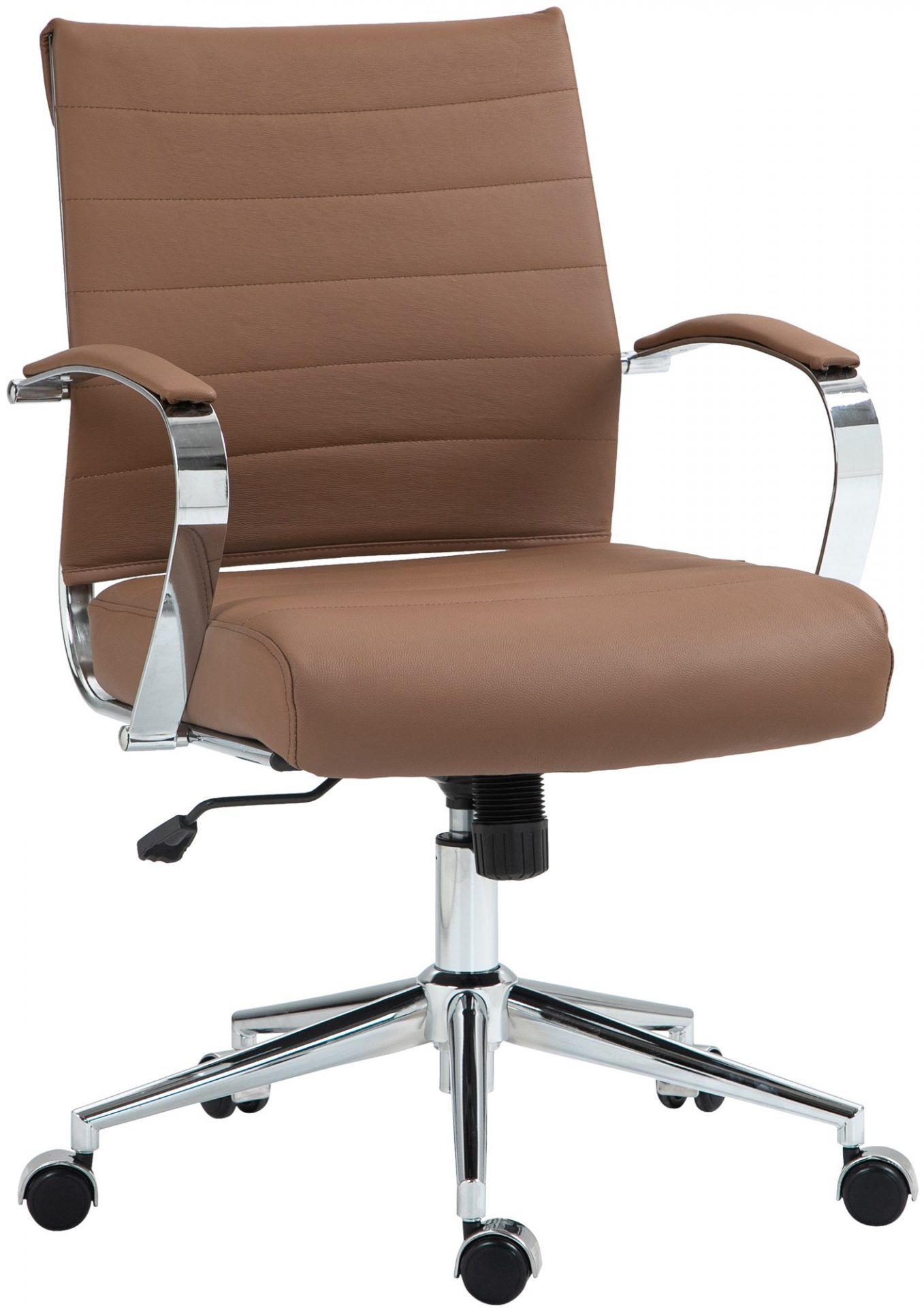 Bürostuhl Oakland Echtleder, hellbraun