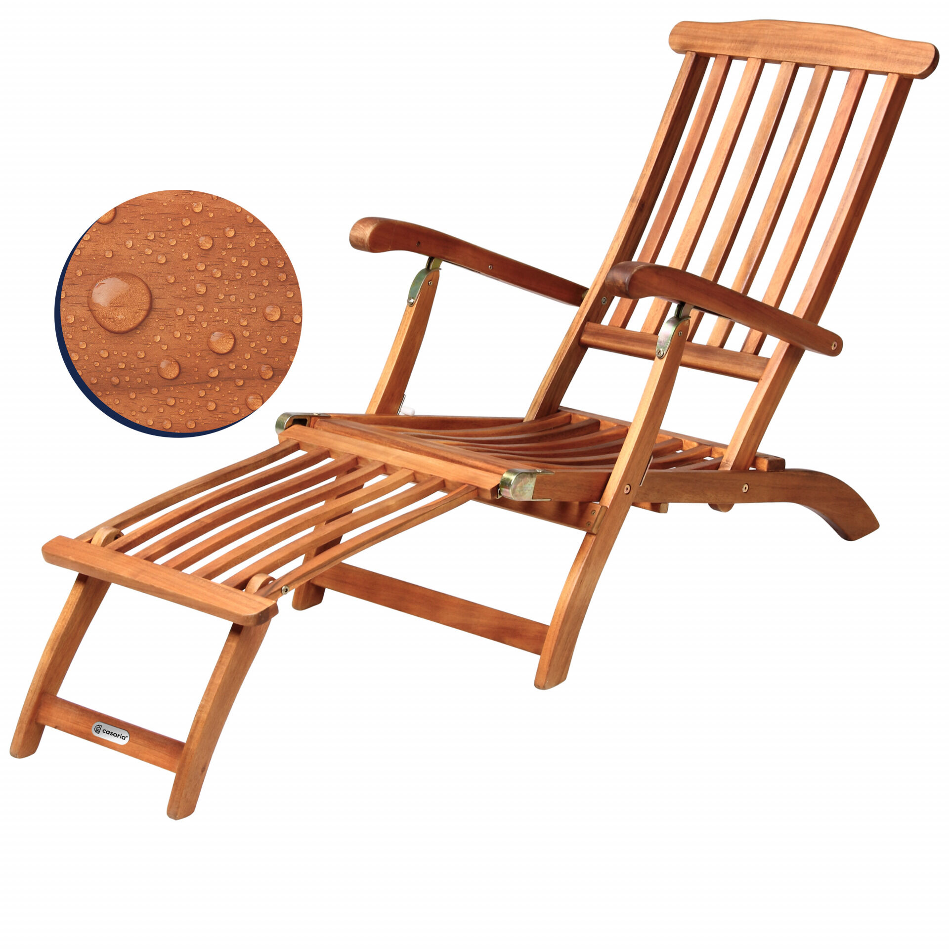 Gartenliege Queen Mary® Akazienholz FSC®-zertifiziert 169x54x95cm