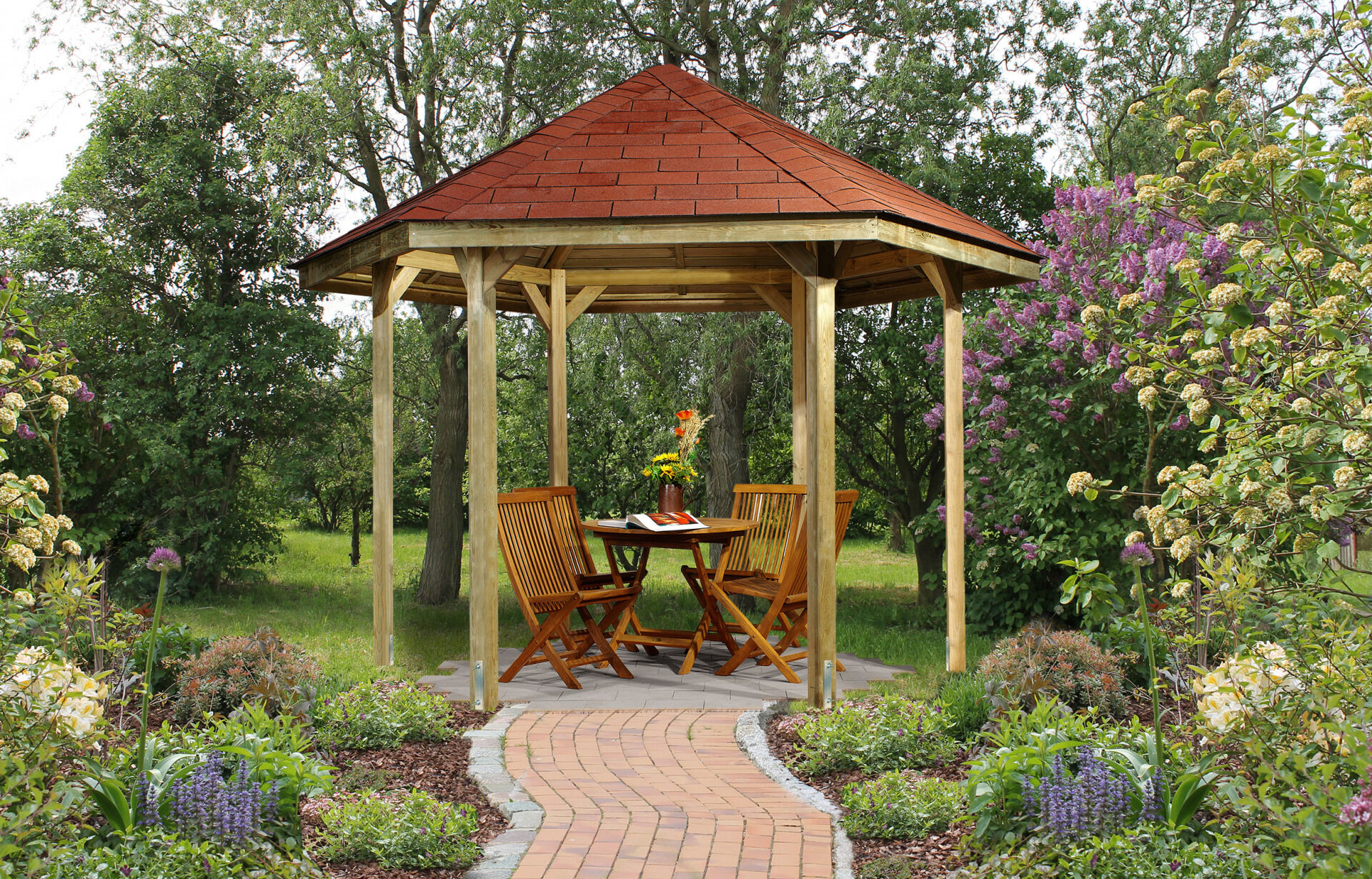 weka Pavillon 656 Gr.1, Sparset inkl. roten DS