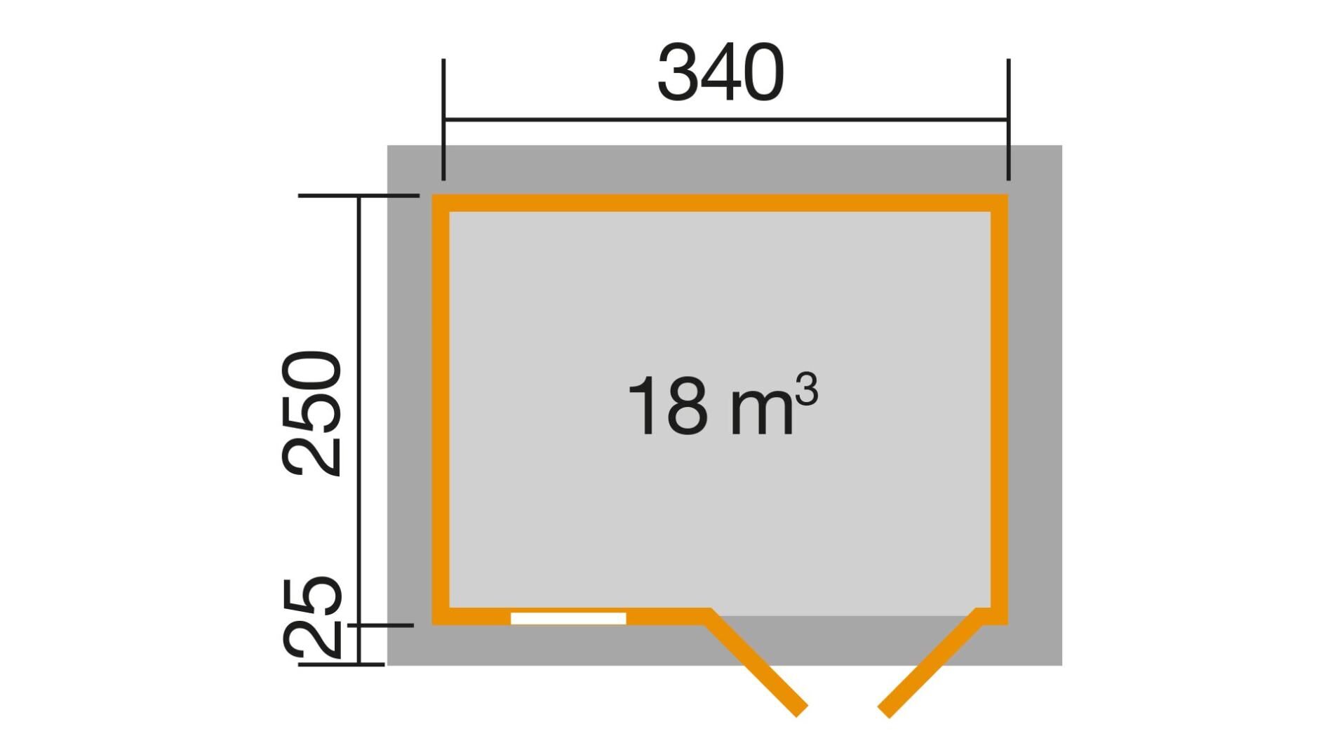 weka Gartenhaus 163 - 4,1x3,0m