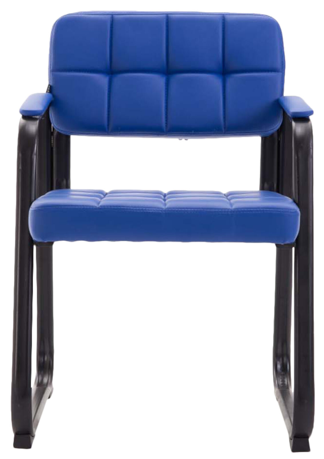 2er Set Besucherstühle Canada B Kunstleder, blau