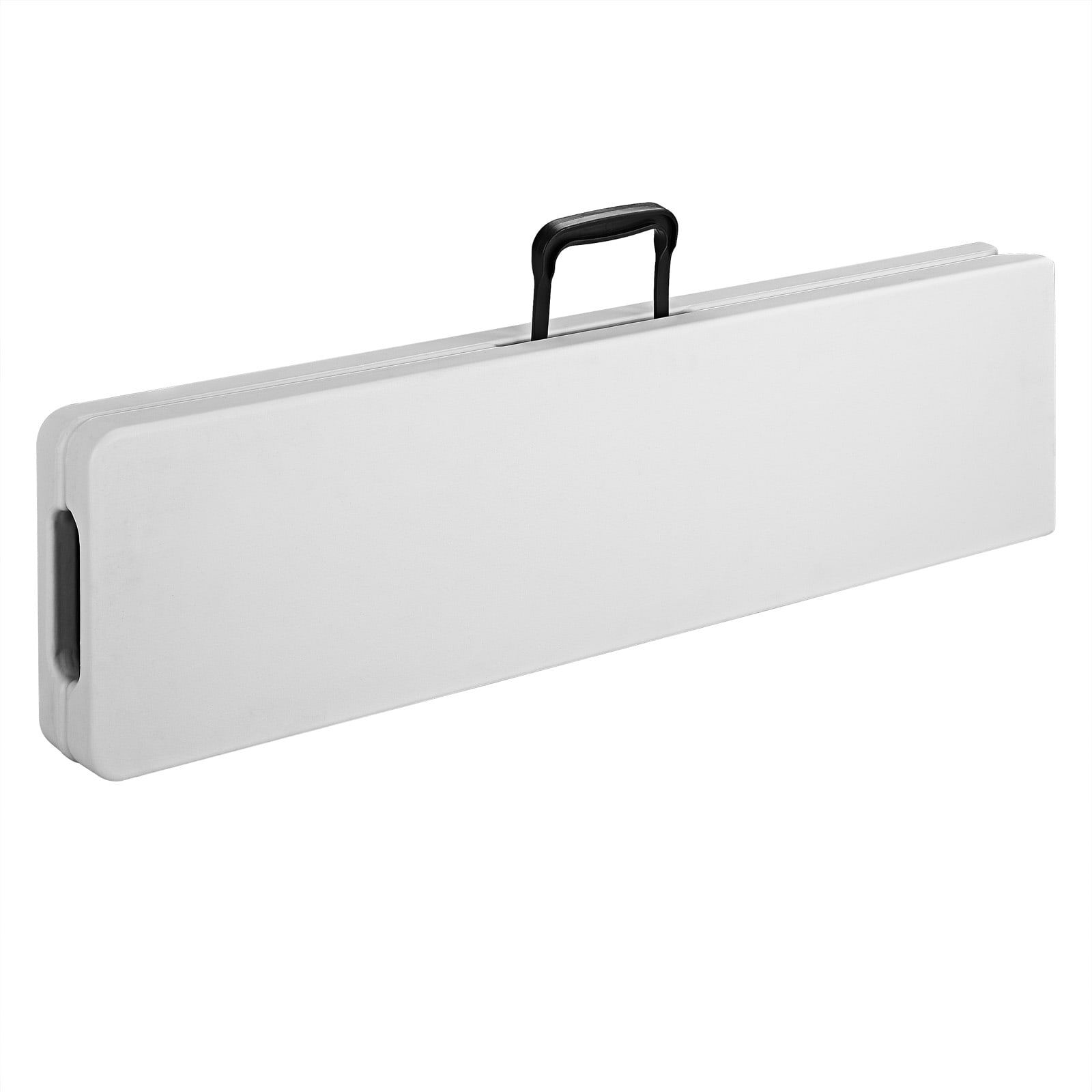 Bierbank 2er-Set Weiß Kunststoff 180cm