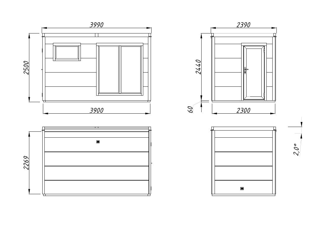 Palmako Saunahaus Grace Sauna 8,2 m2