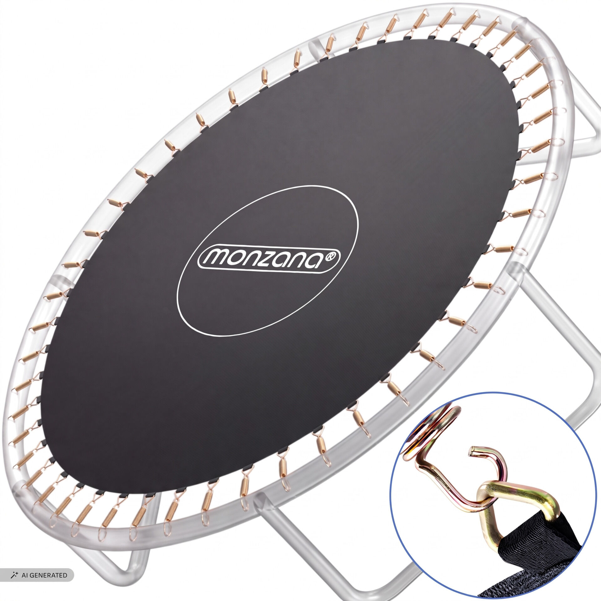 Trampolin Sprungtuch Schwarz Ø427cm