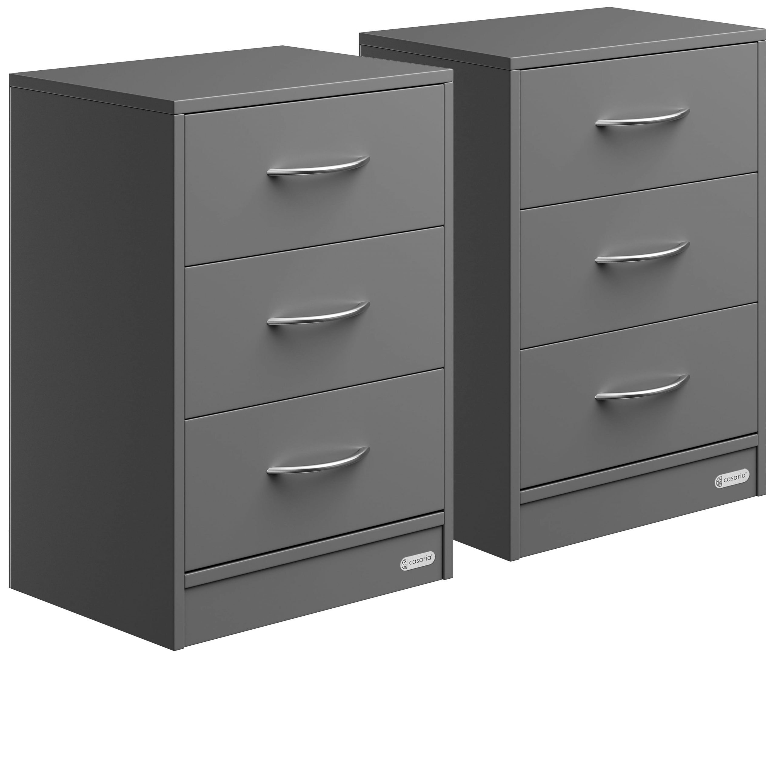 662558 Nachttisch Eloise 2er-Set Anthrazit 54x39x28cm