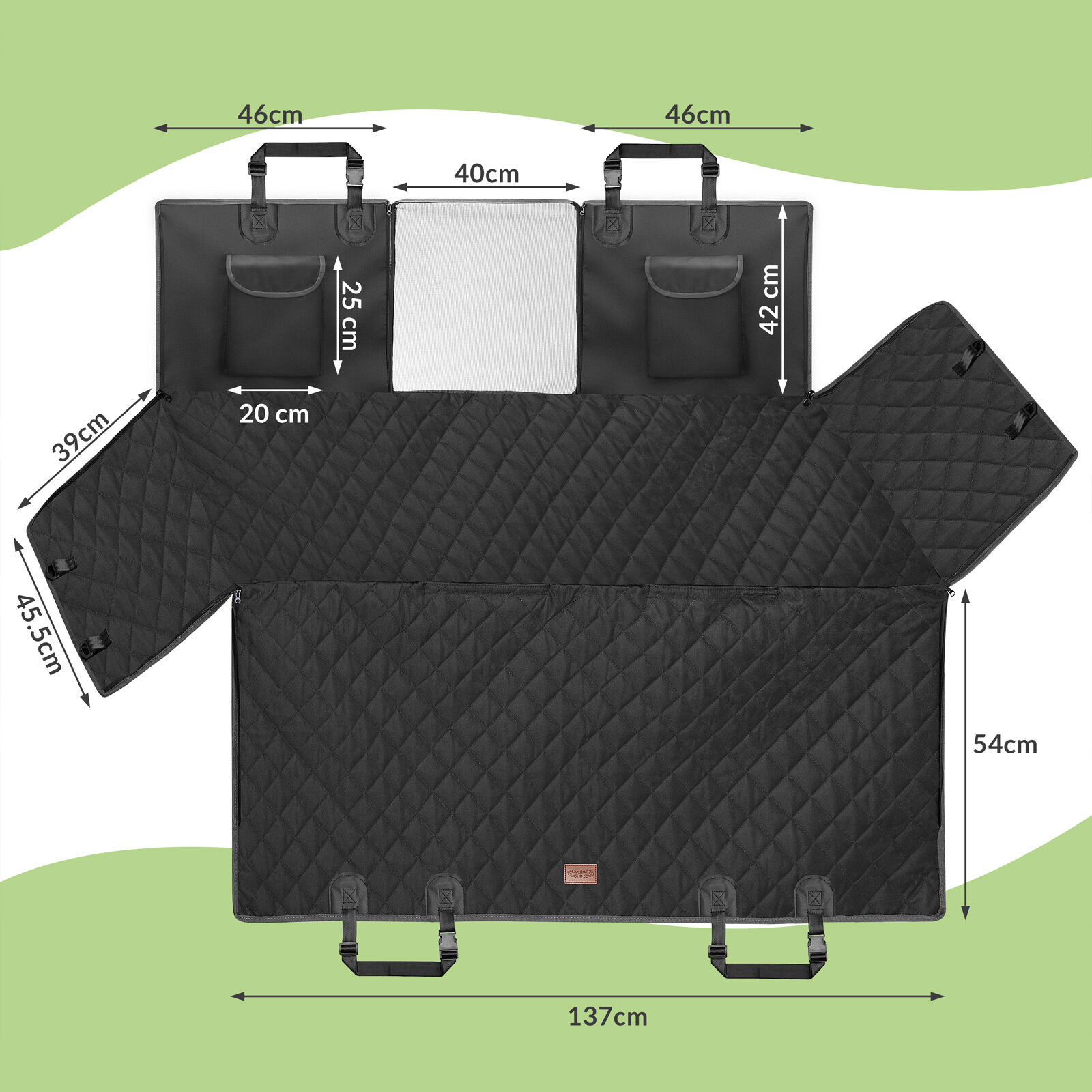 Autoschutzdecke Schwarz 147x137cm wasserdicht