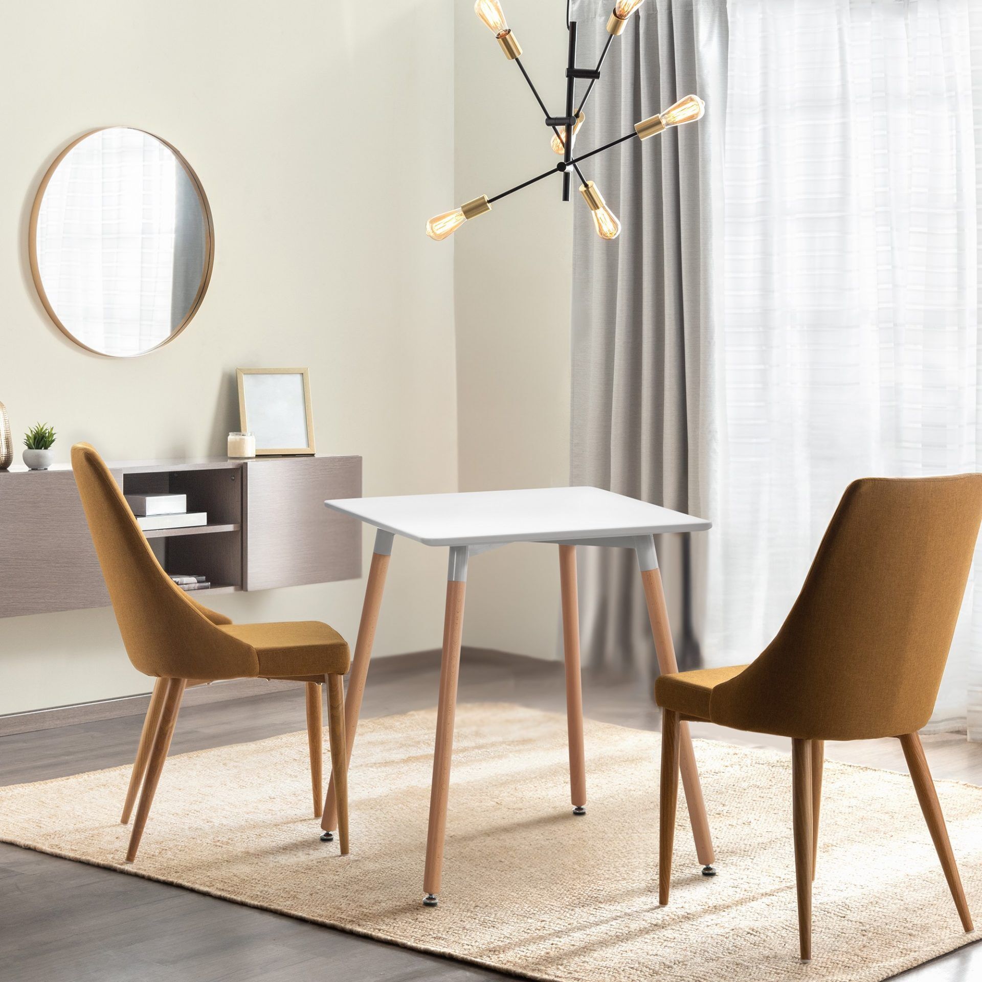 Tisch Viborg 60 Natura, weiß